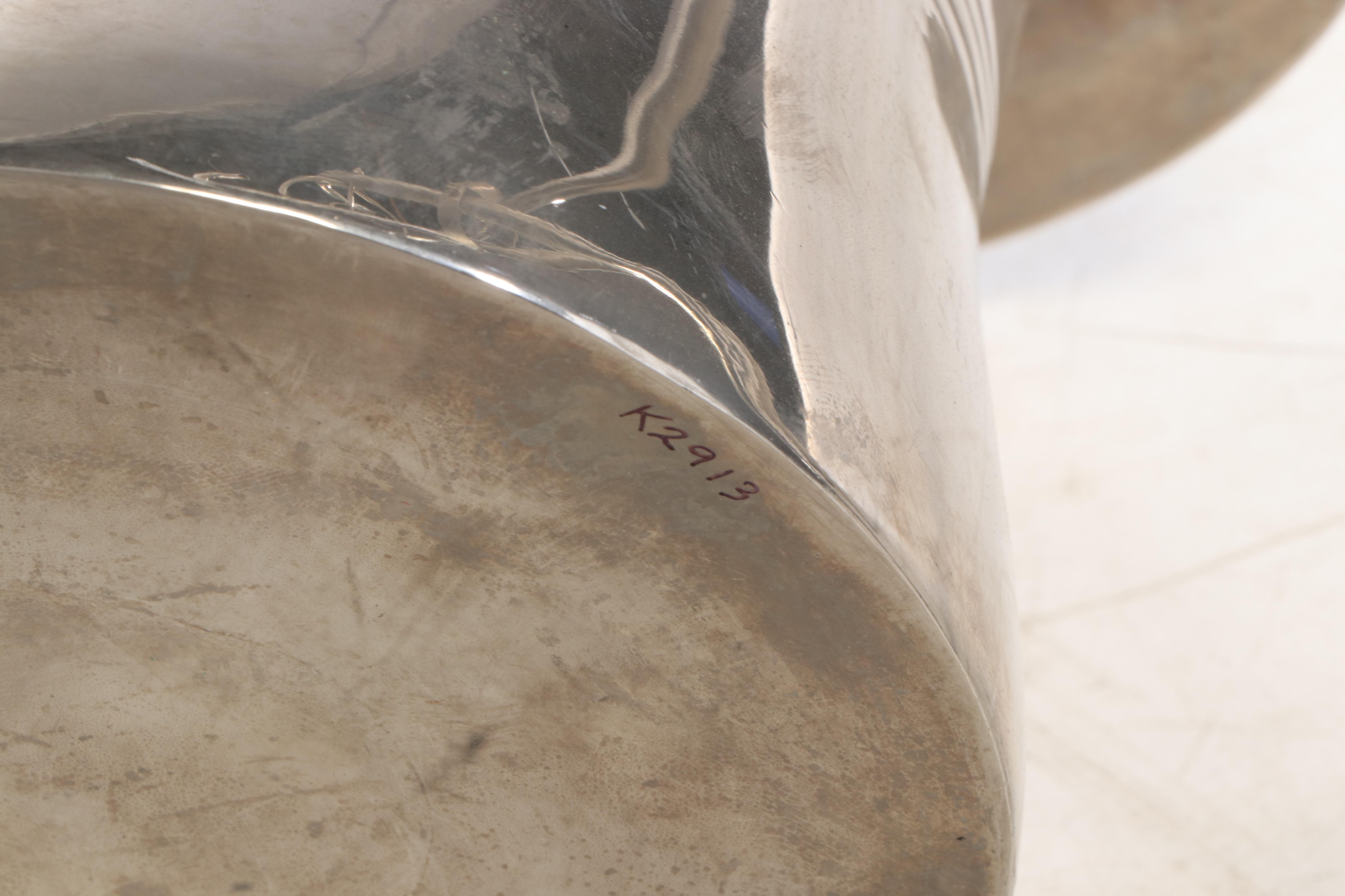 Silver Plate Magic Top Hat Champagne Ice Bucket on Cane-Form Stand