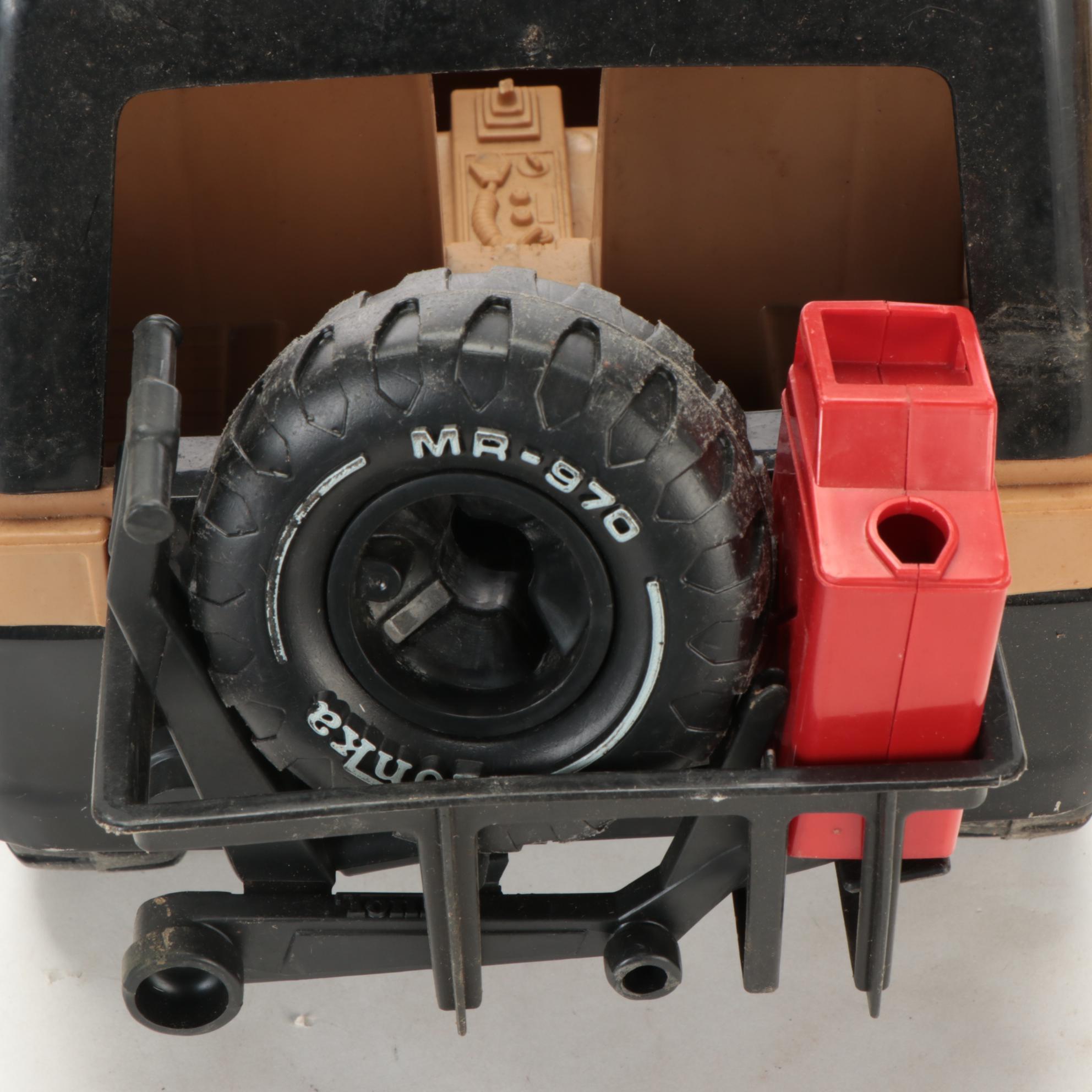 Tonka MR-970 Black Jeep Bronco with Other Pressed Steel Toys, Vintage