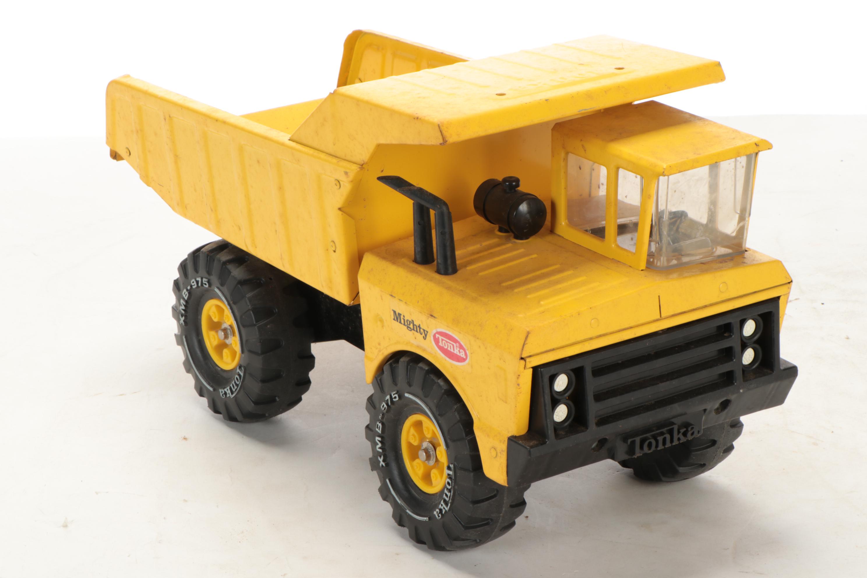 Tonka MR-970 Black Jeep Bronco with Other Pressed Steel Toys, Vintage