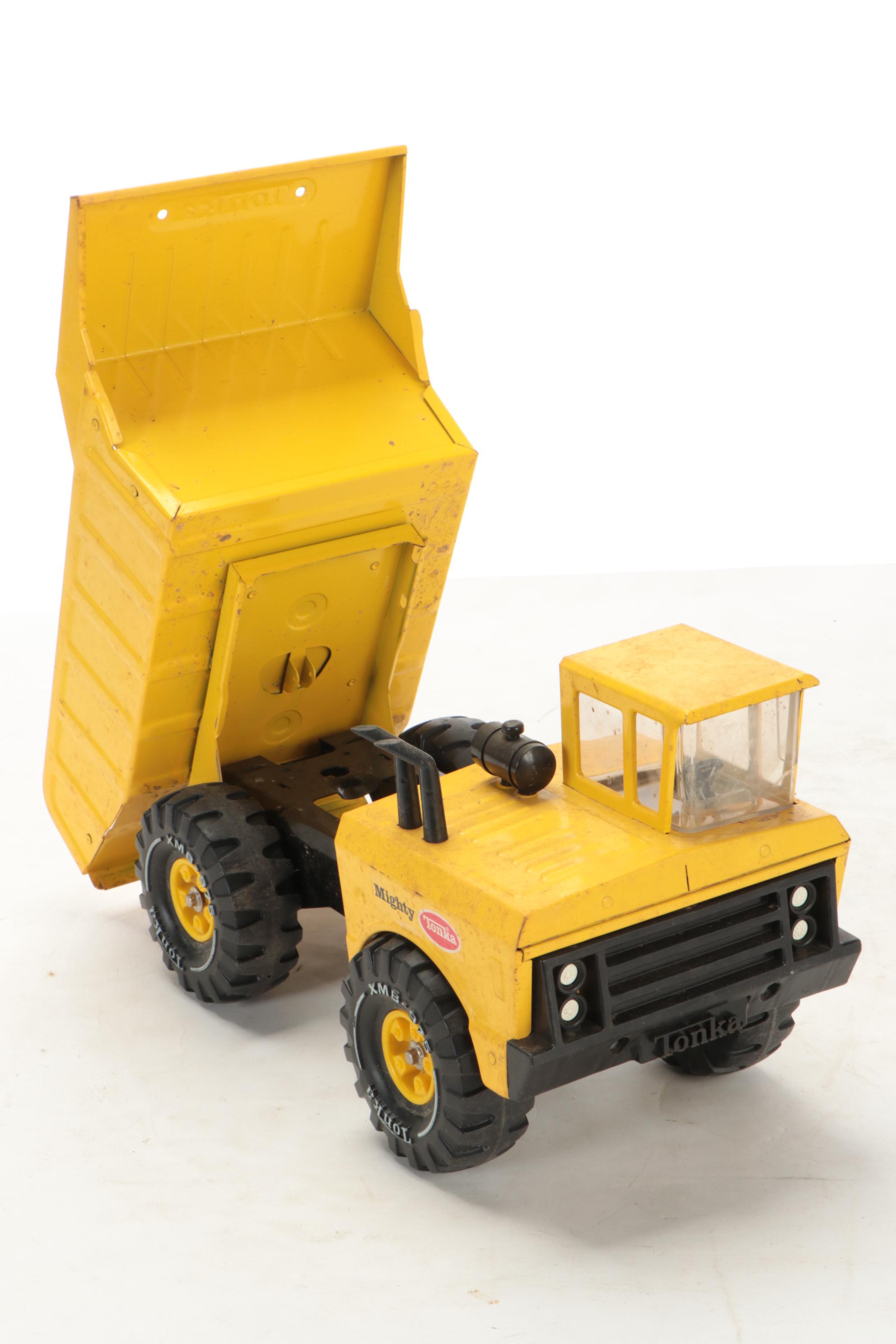 Tonka MR-970 Black Jeep Bronco with Other Pressed Steel Toys, Vintage