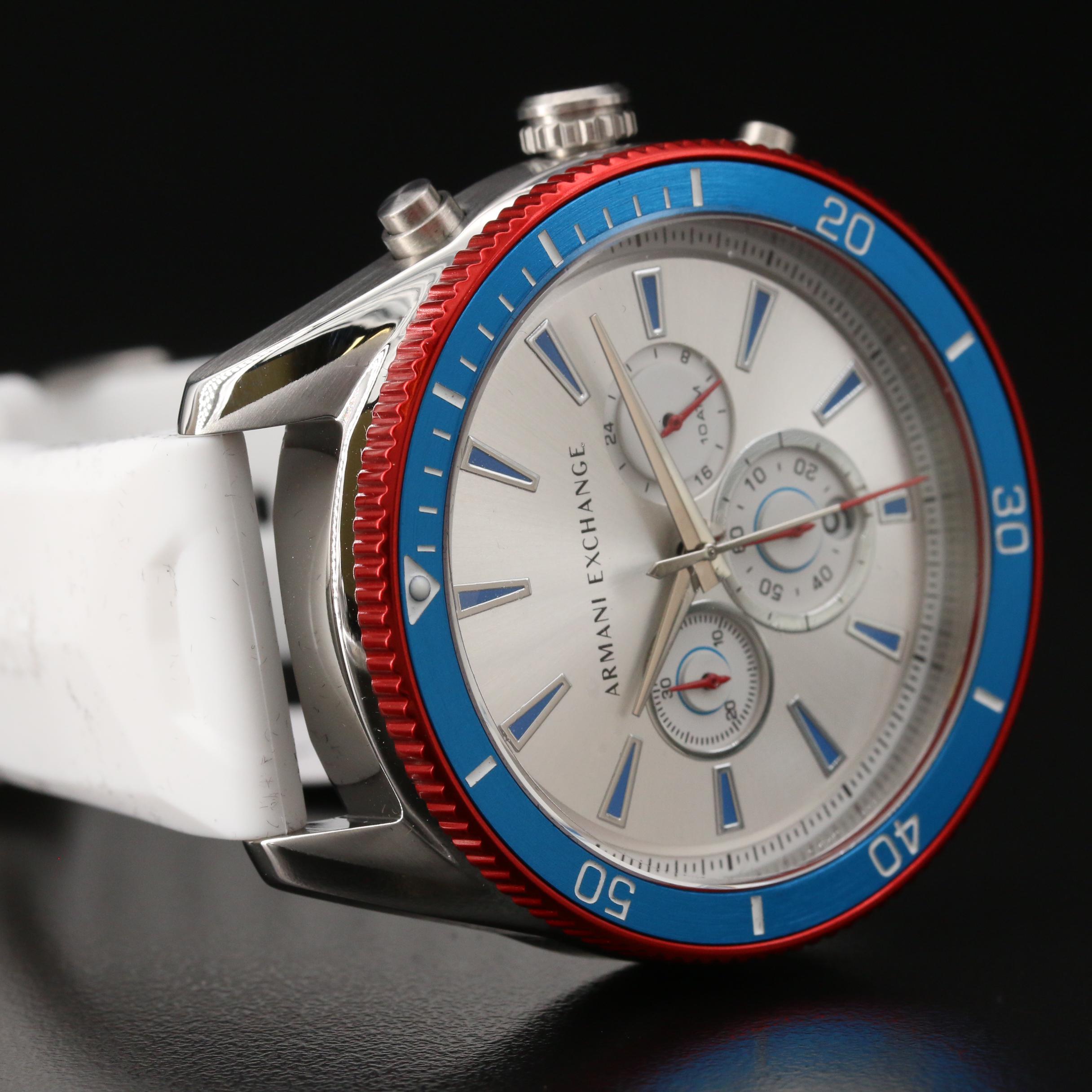 Armani Exchange "Enzo" Stainless Steel Chronograph Quartz Watch