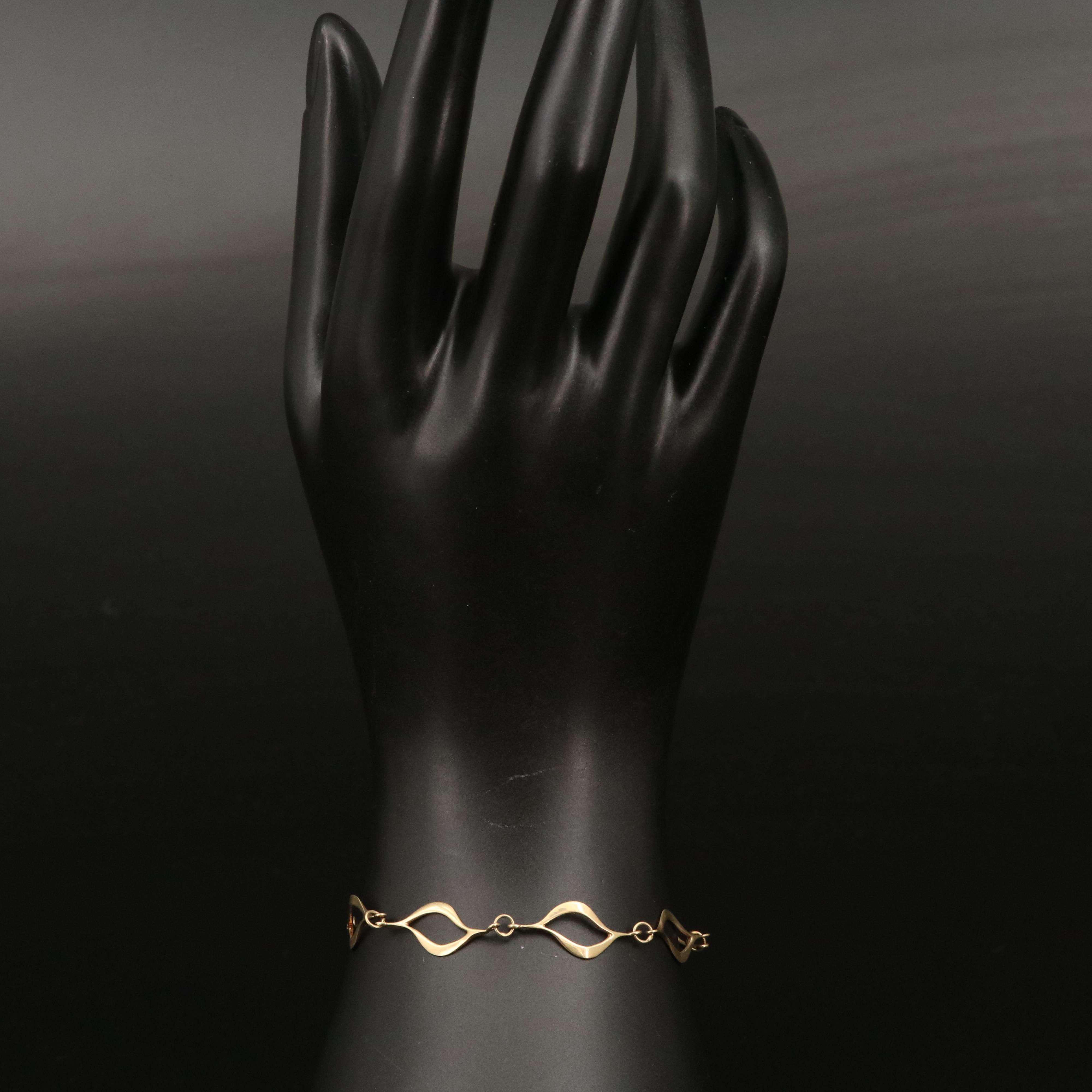 14K Fancy Link Bracelets