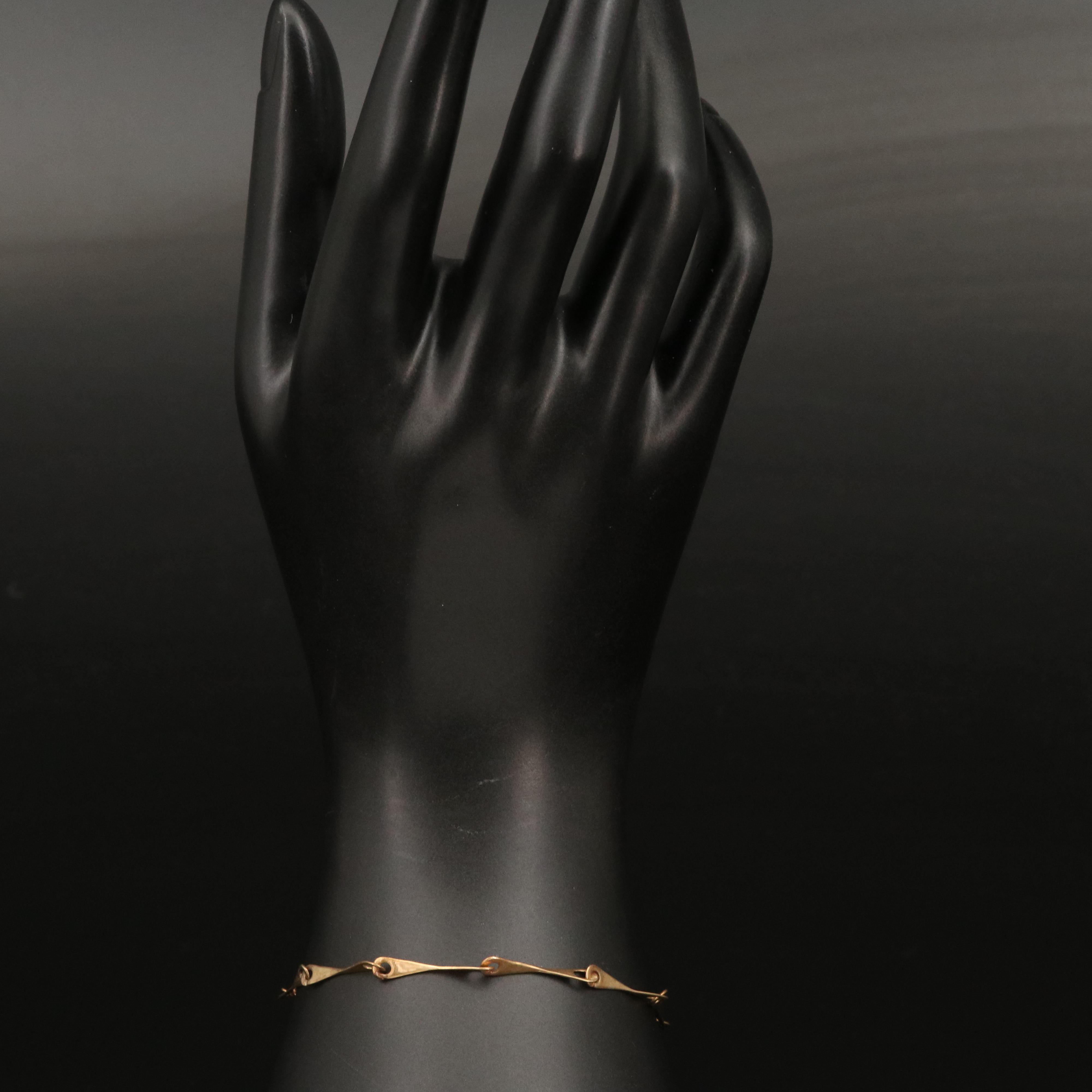 14K Fancy Link Bracelets