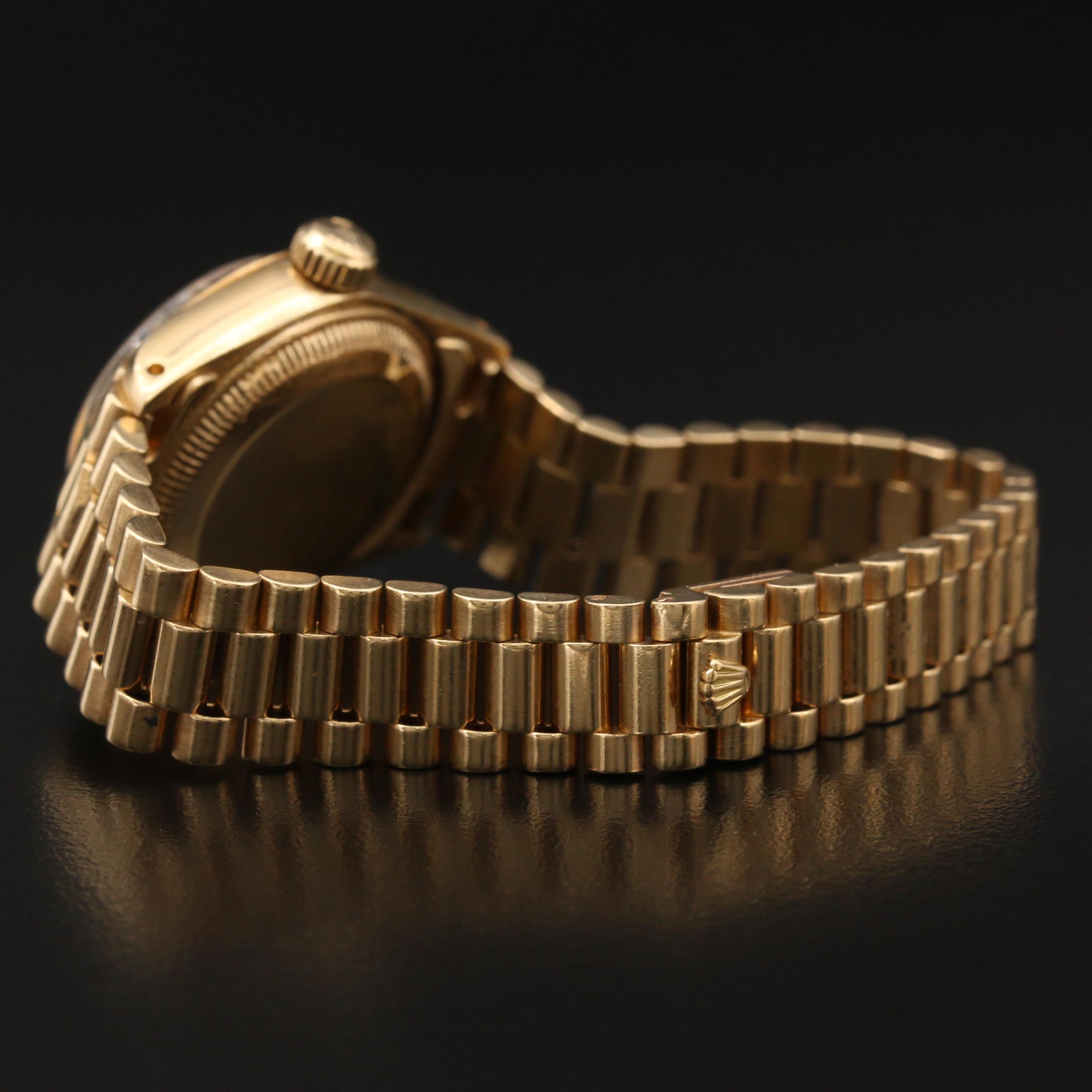 1981 Rolex "Datejust" 18K Yellow Gold Watch