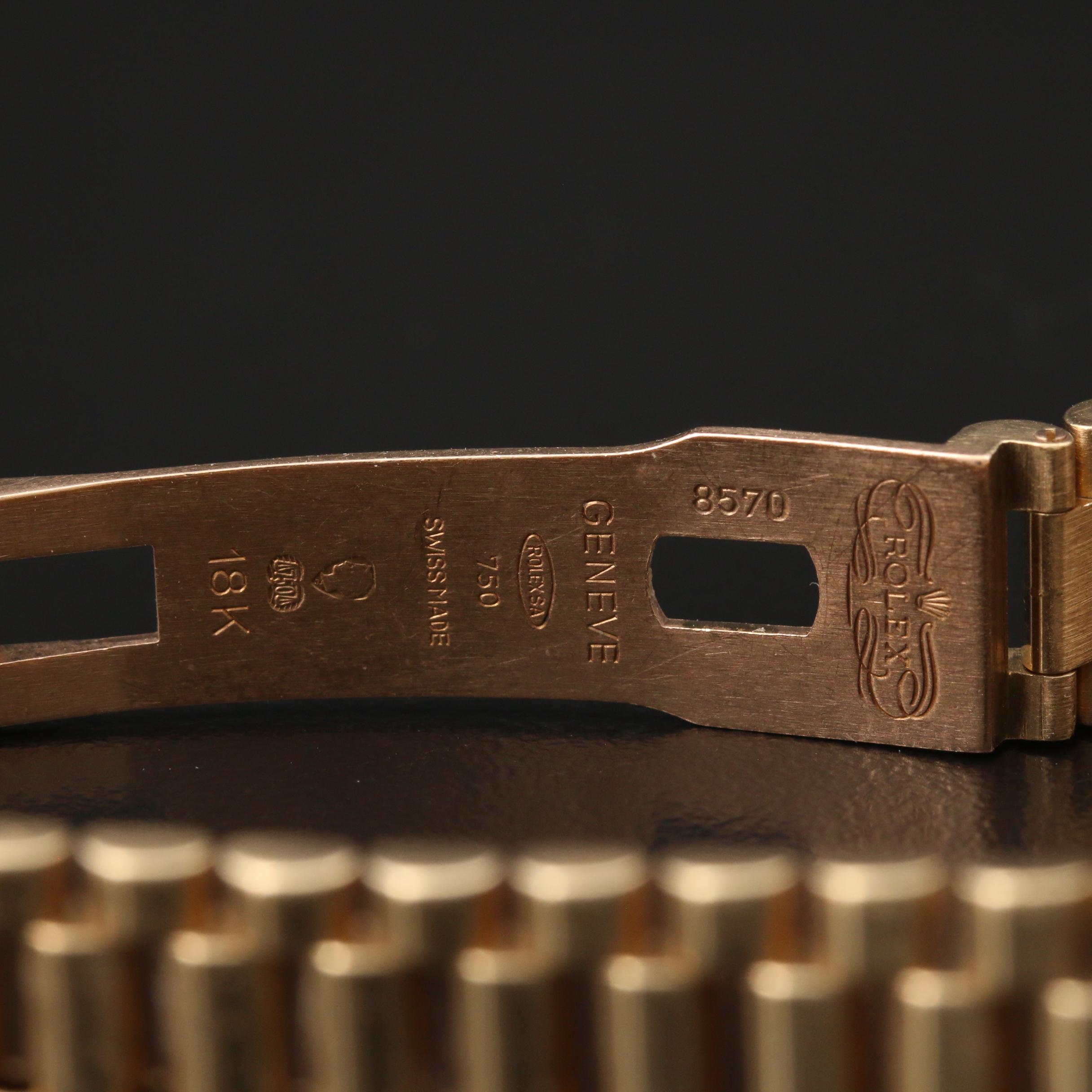 1981 Rolex "Datejust" 18K Yellow Gold Watch