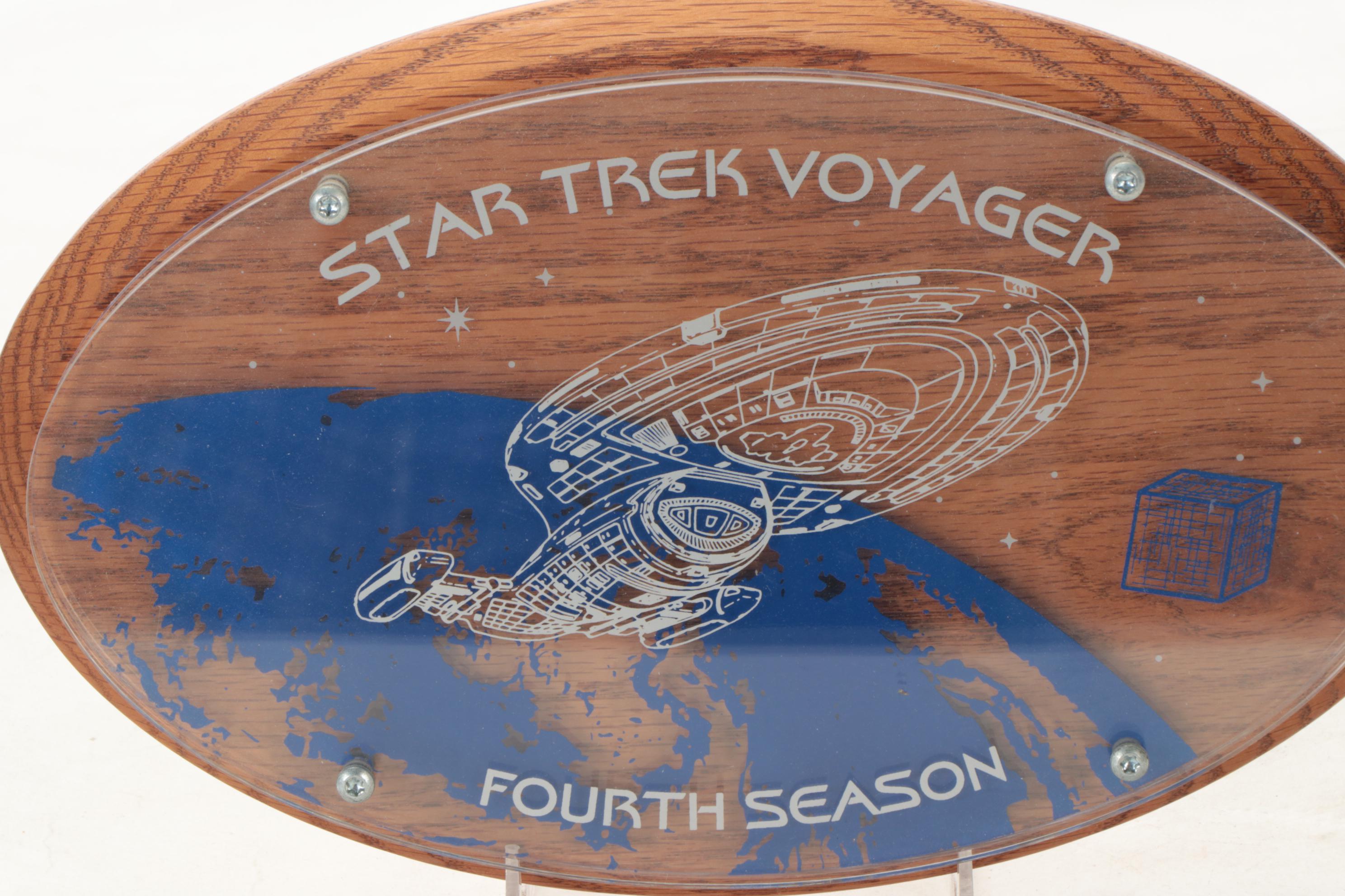 "Star Trek Voyager" Fourth Season Cast & Crew Commemorative Gift Plaque