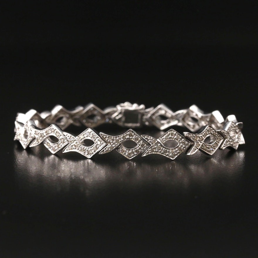 14K 1.96 CTW Diamond Link Bracelet