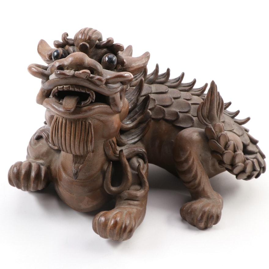 Chinese Ceramic Dragon Figurine