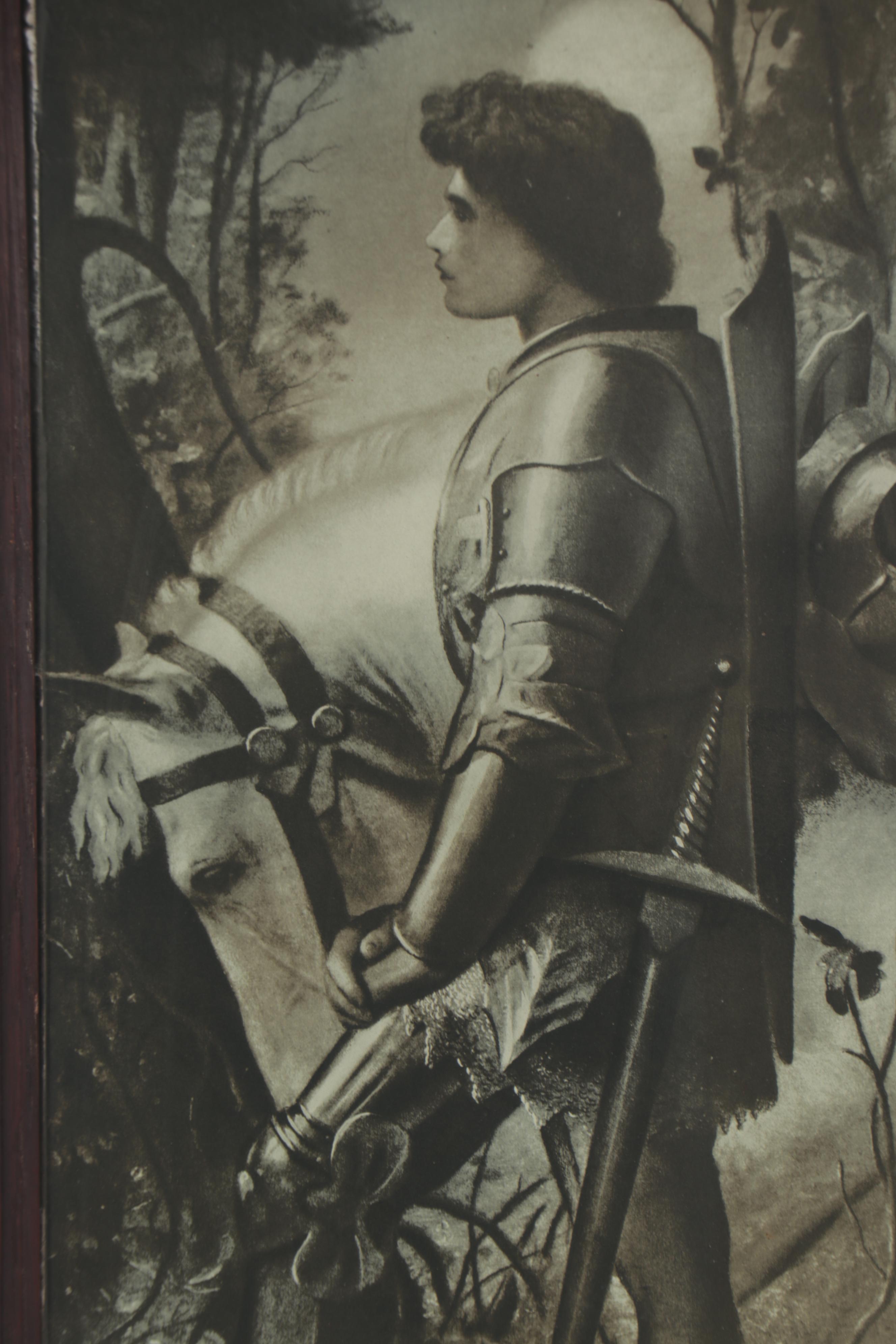 Letterpress Halftone after George Frederic Watts "Sir Galahad"