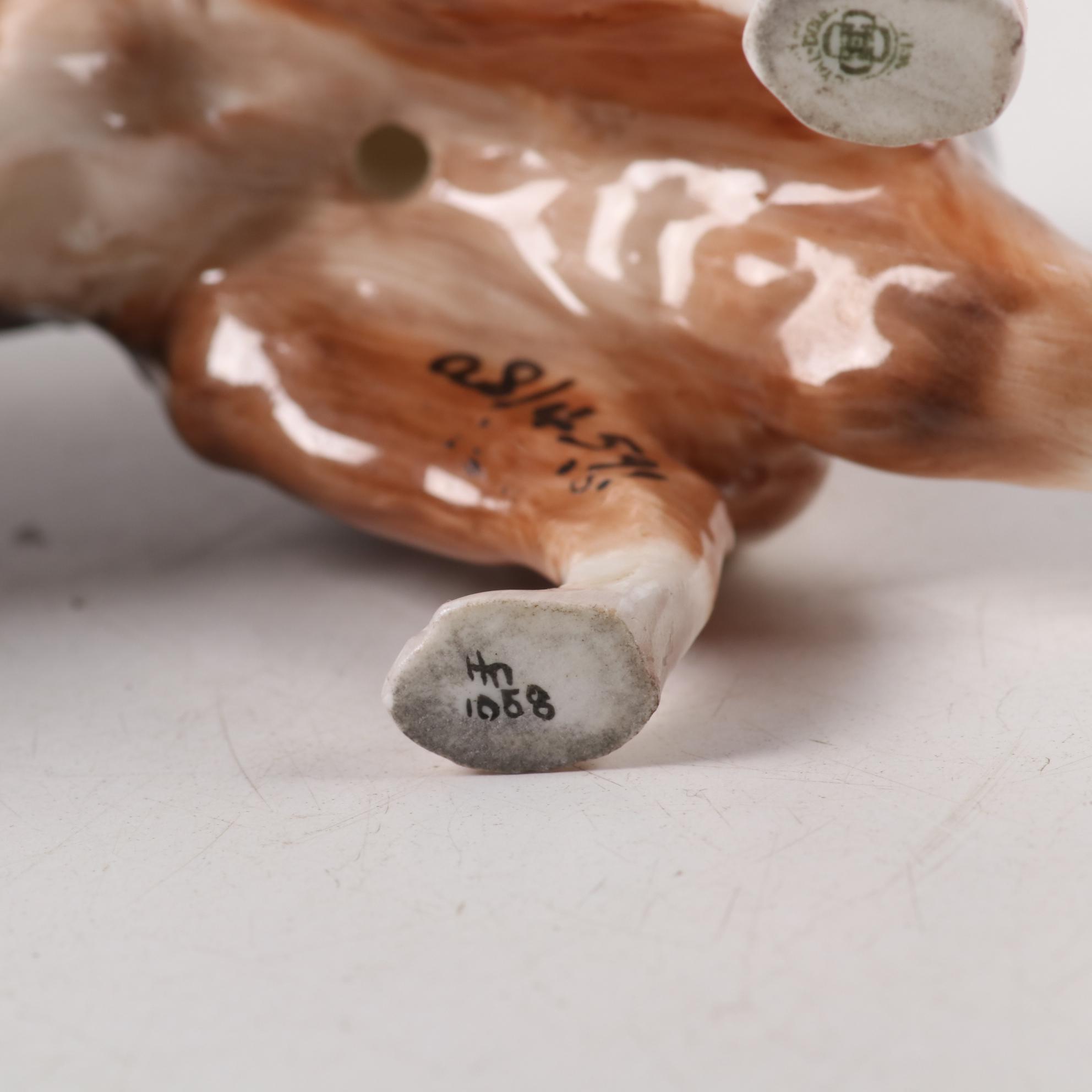 Royal Doulton Porcelain Collie with Decanter and Other Collie Accessories