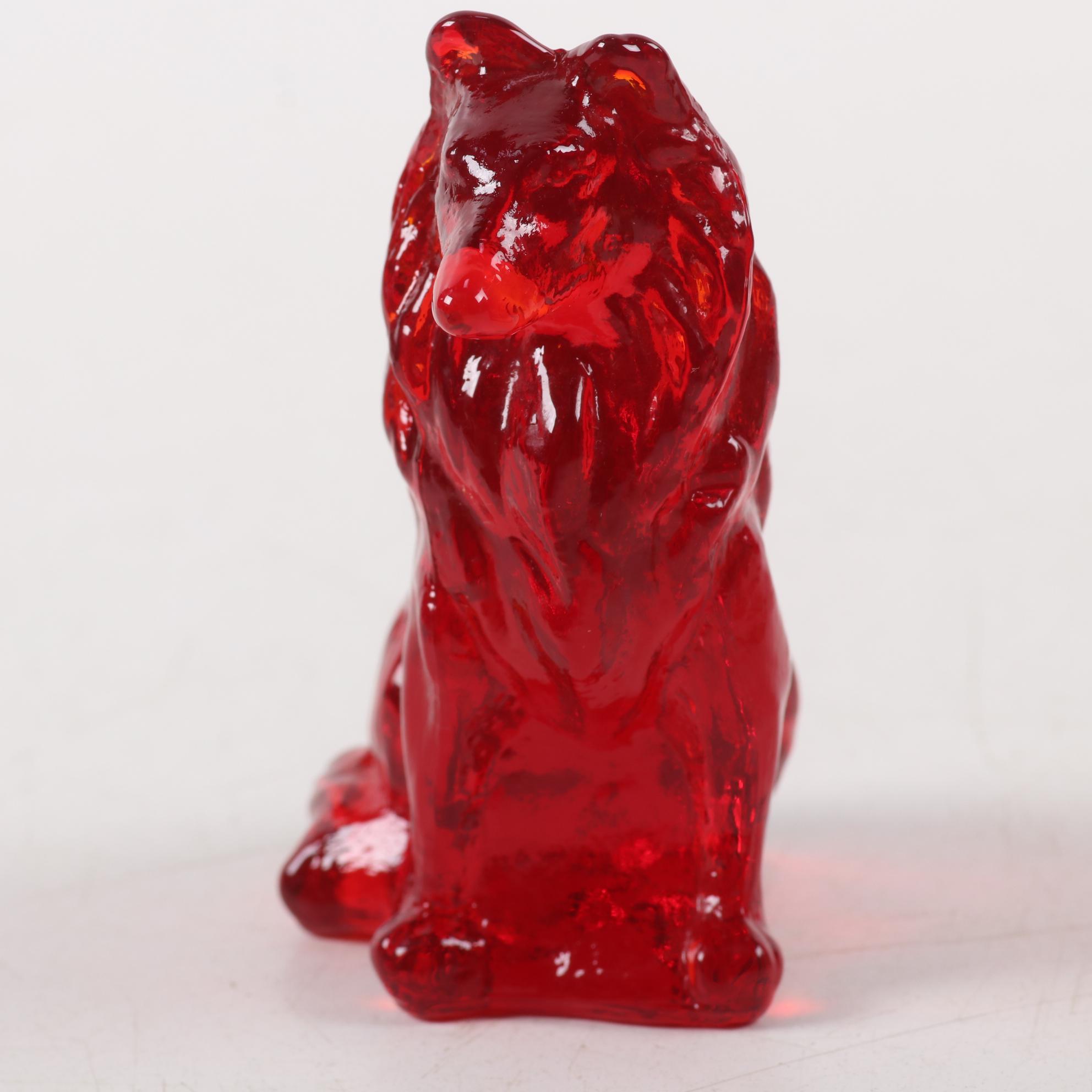 Royal Doulton Porcelain Collie with Decanter and Other Collie Accessories