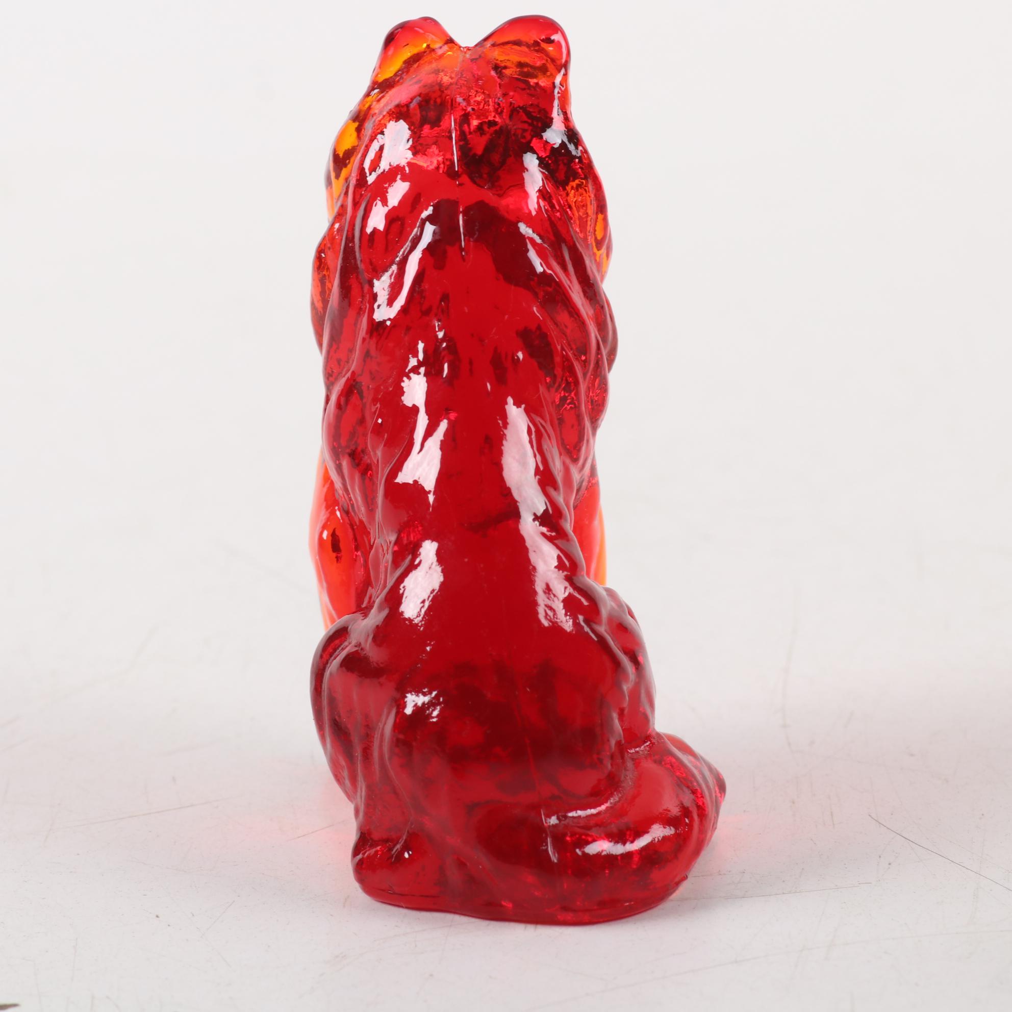 Royal Doulton Porcelain Collie with Decanter and Other Collie Accessories