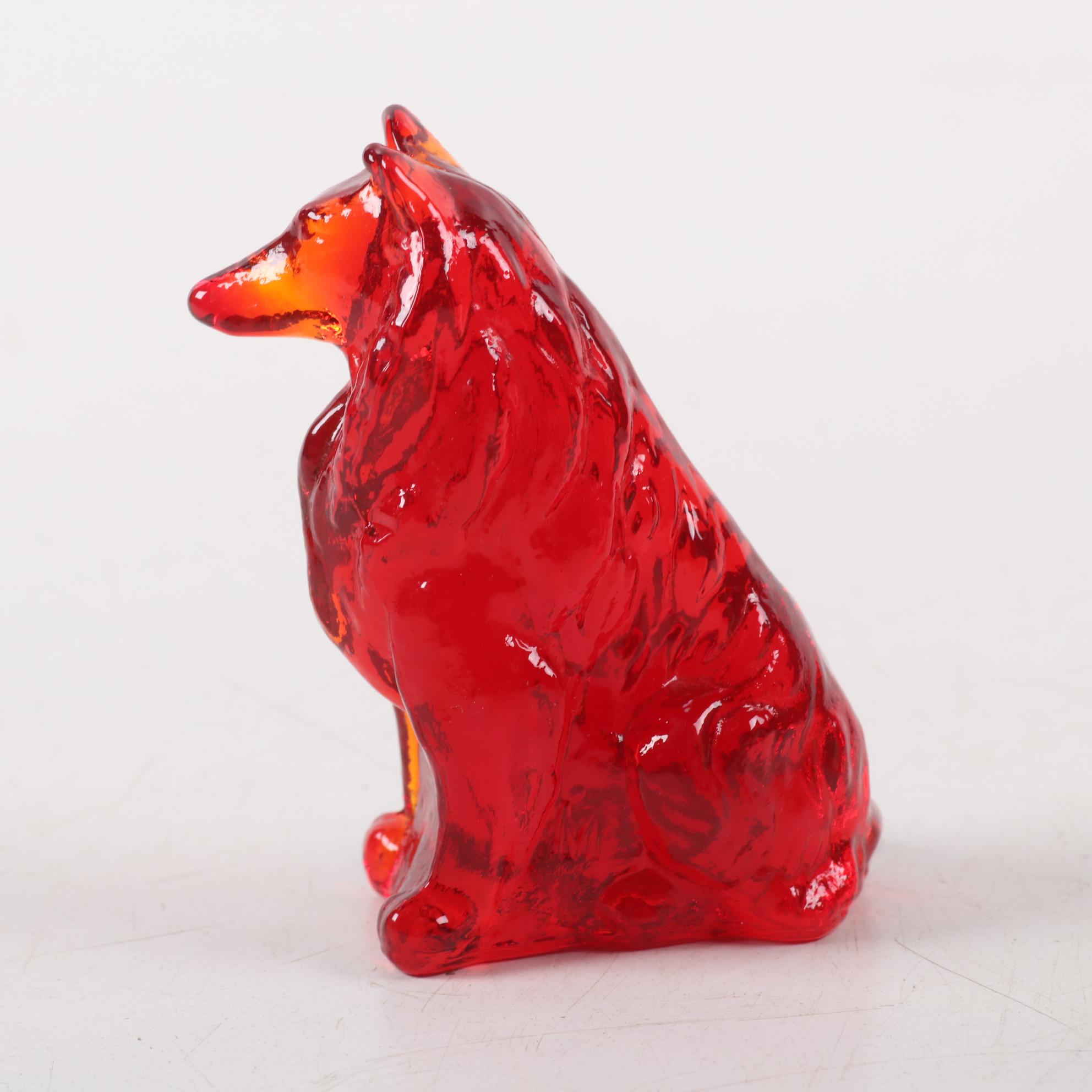 Royal Doulton Porcelain Collie with Decanter and Other Collie Accessories