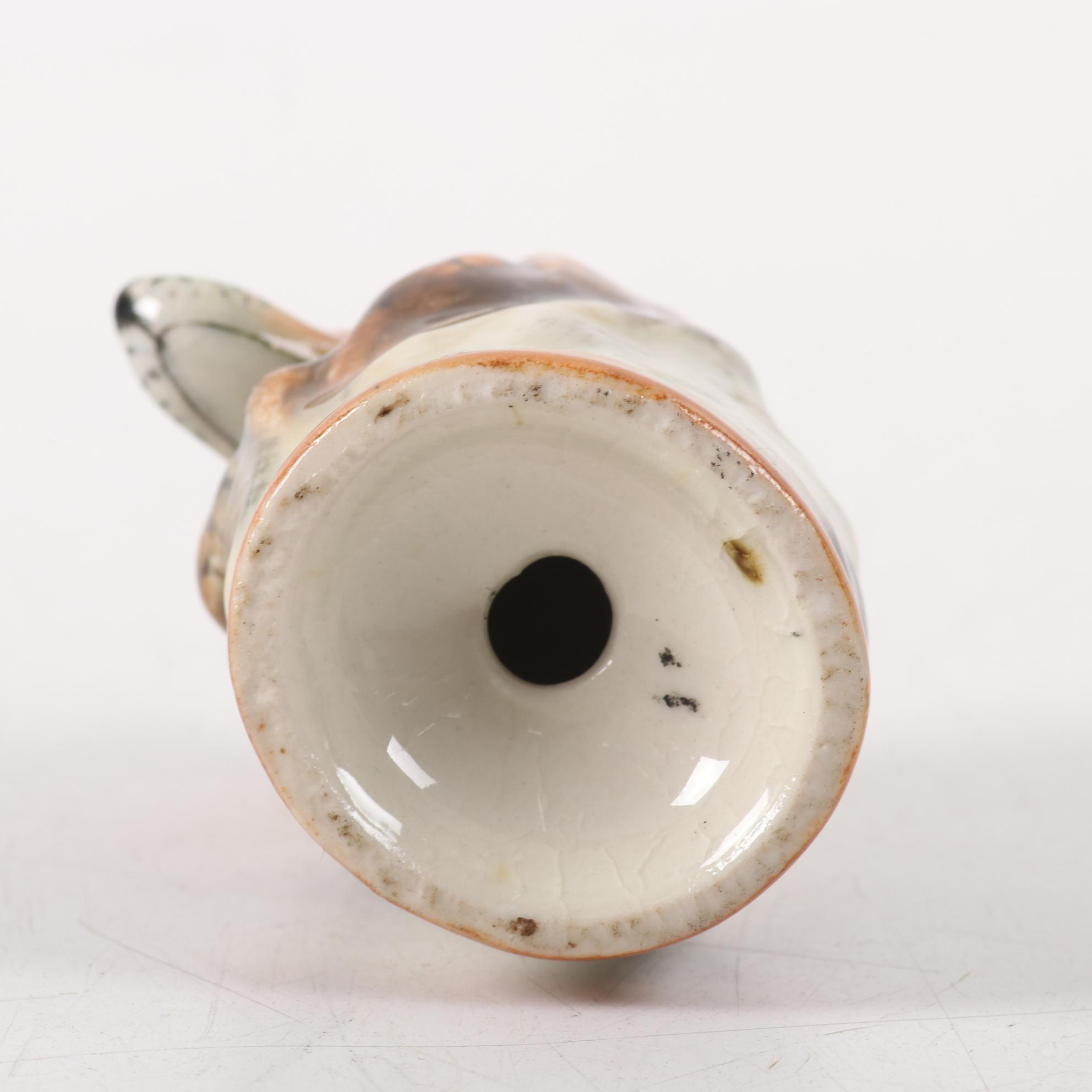 Royal Doulton Porcelain Collie with Decanter and Other Collie Accessories