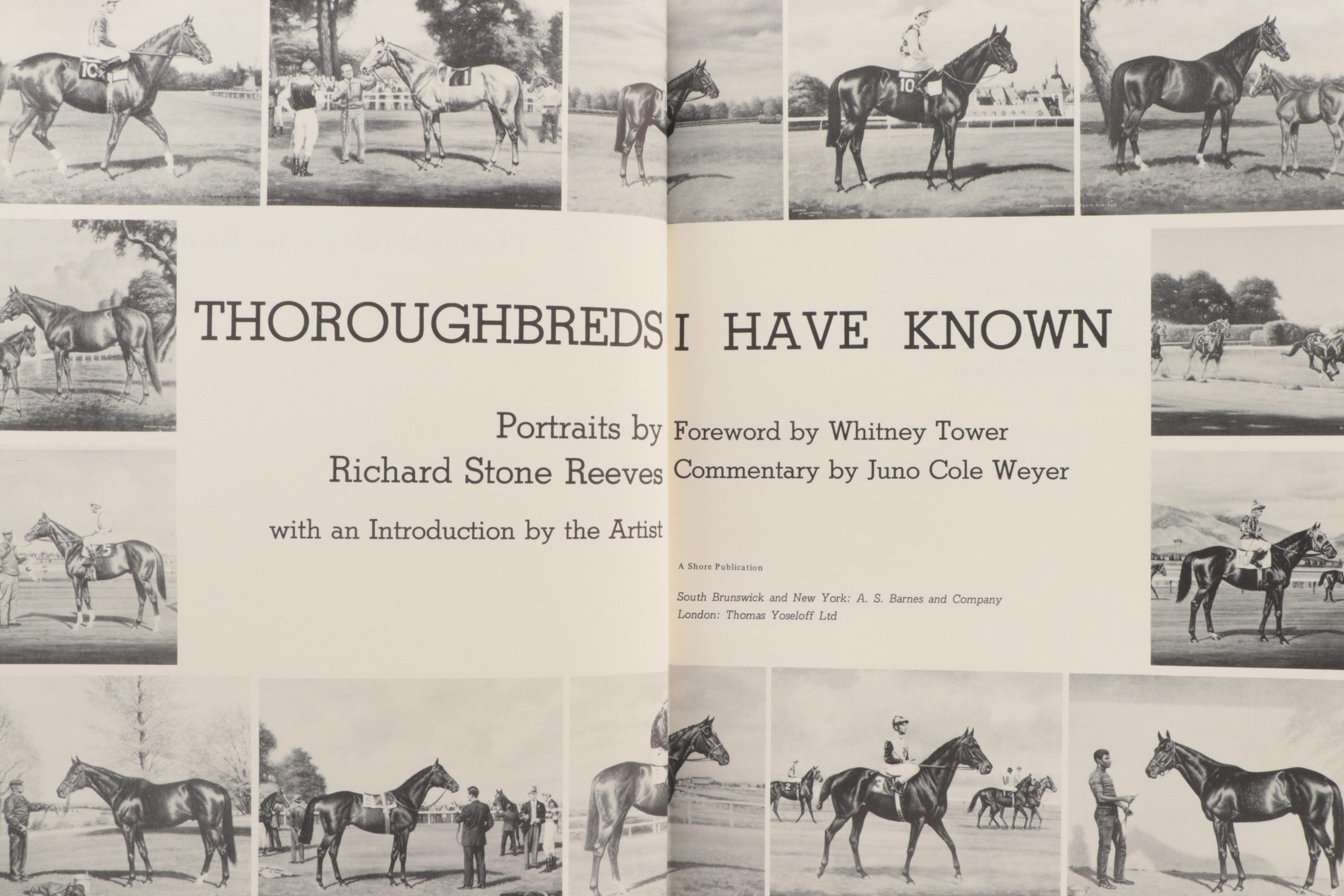 First Edition "Stubbs and the Horse" with "Thoroughbreds I Have Known"
