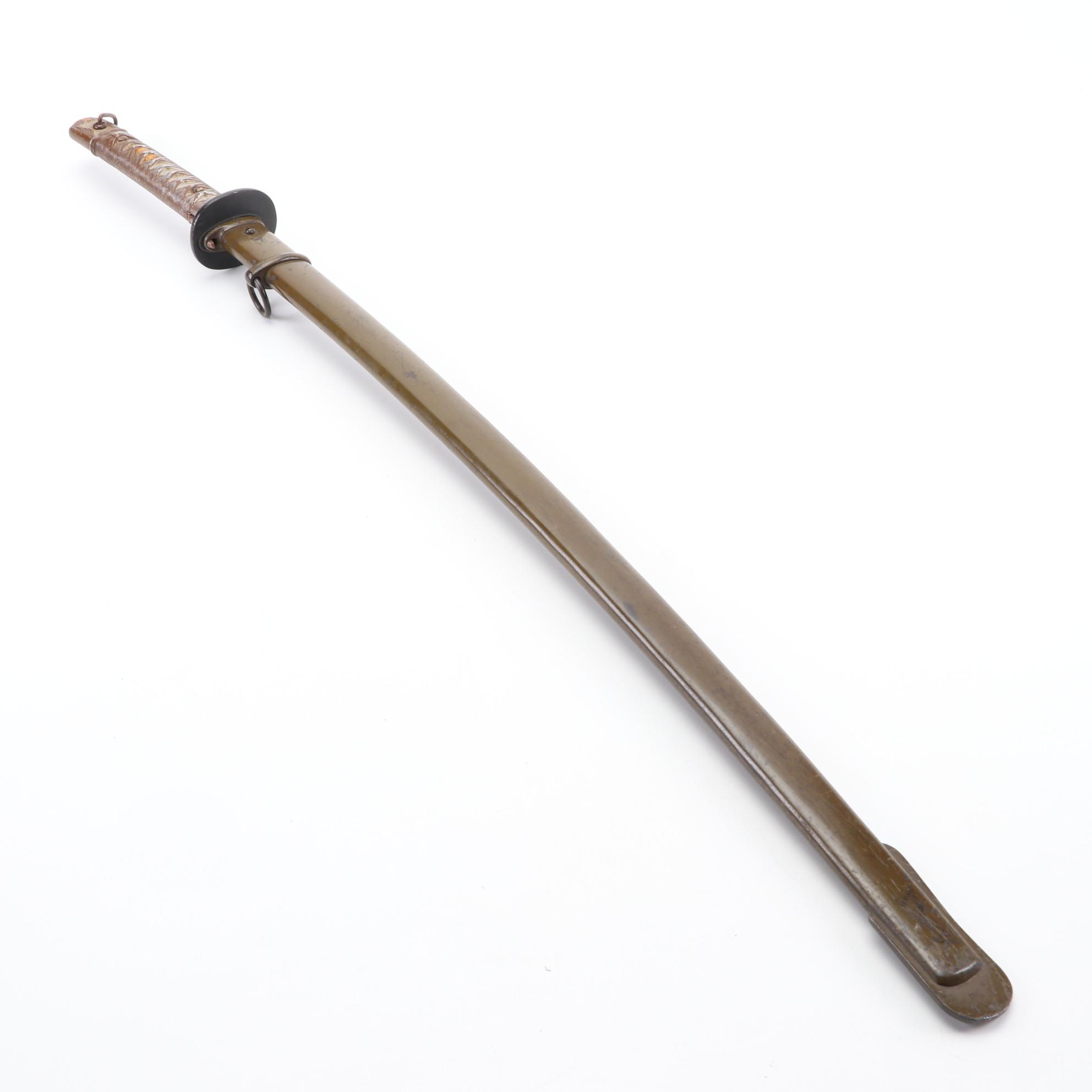 WWII Japanese Type 95 NCO Sword and Scabbard