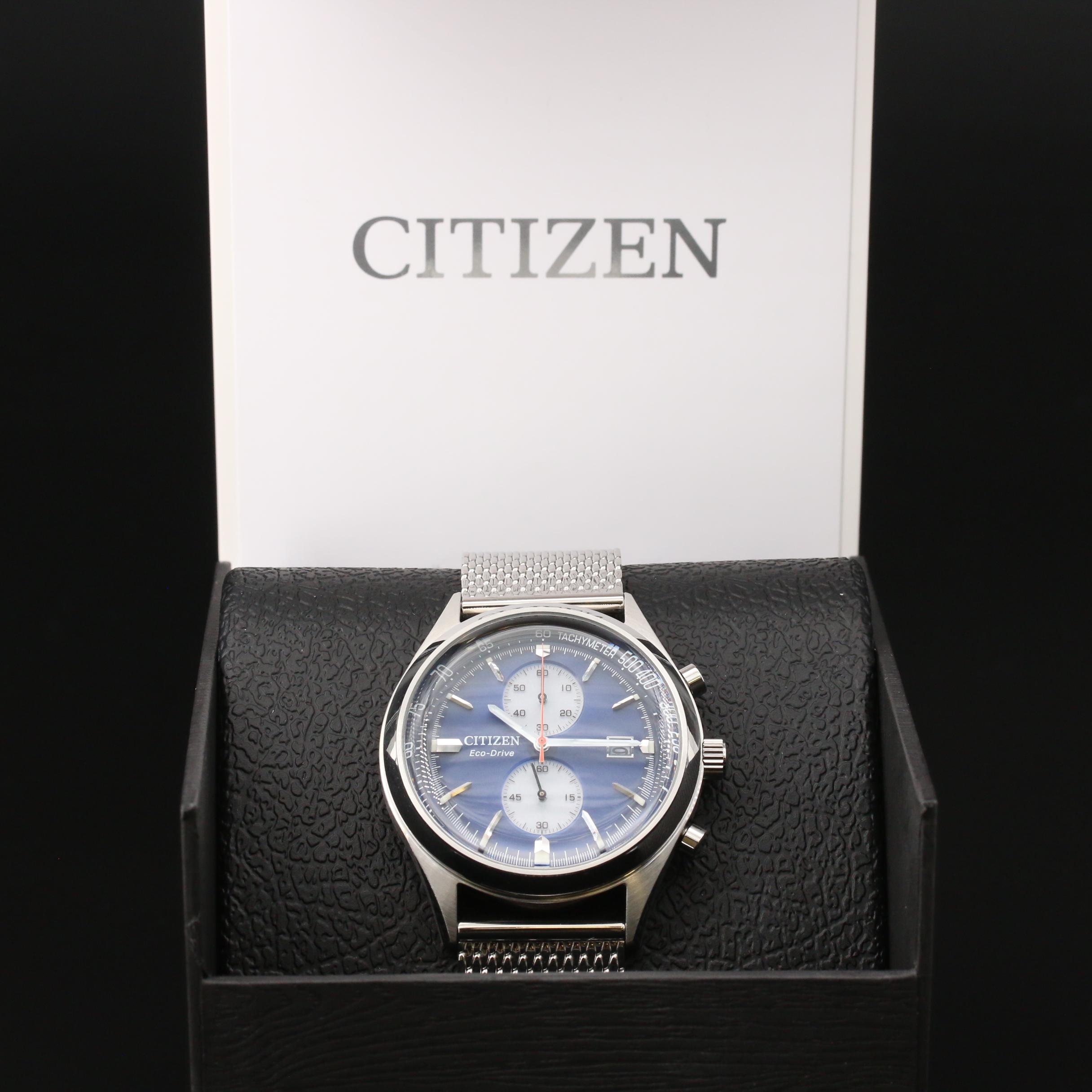 Citizen Eco-Drive "Chandler" Chronograph Stainless Steel Quartz Watch