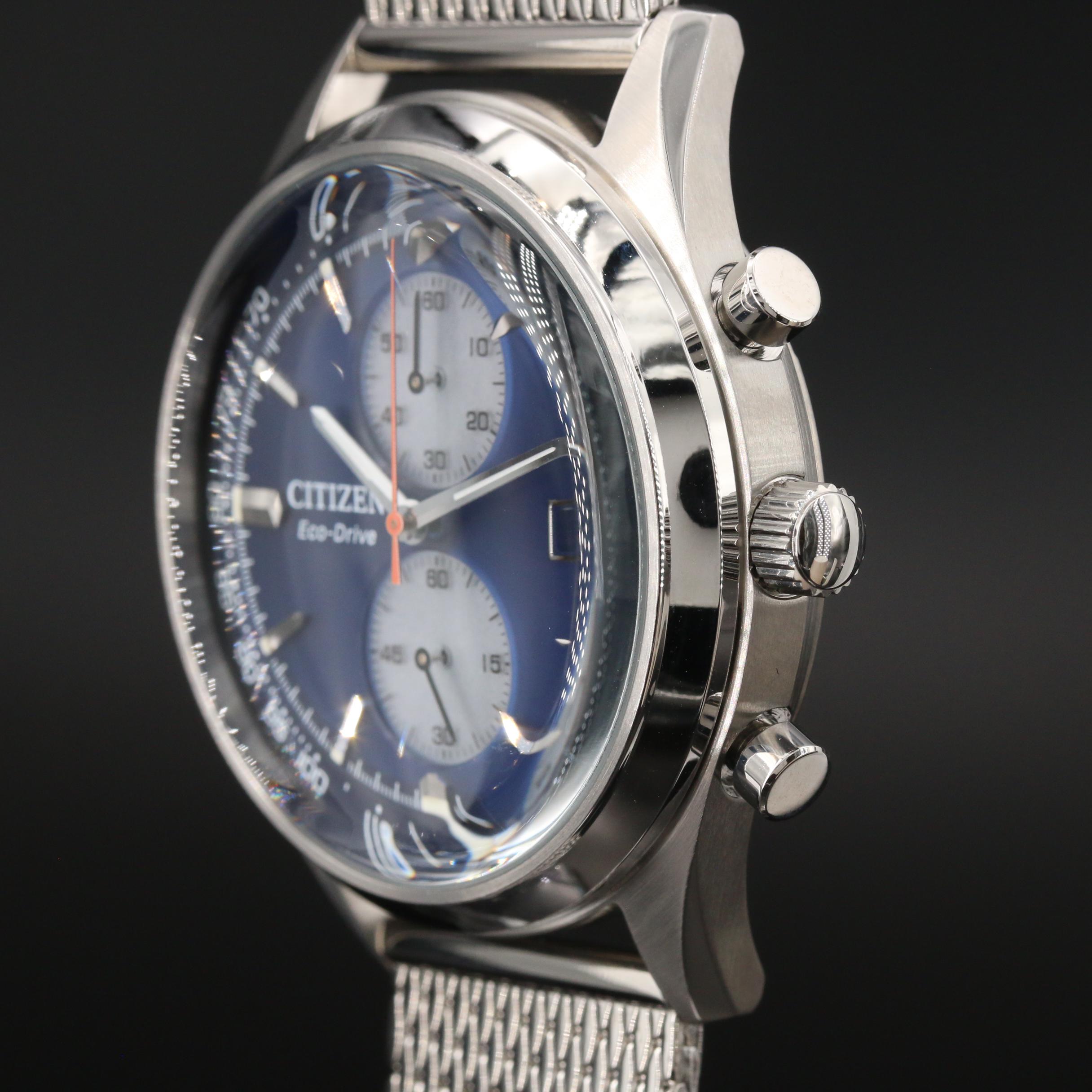 Citizen Eco-Drive "Chandler" Chronograph Stainless Steel Quartz Watch