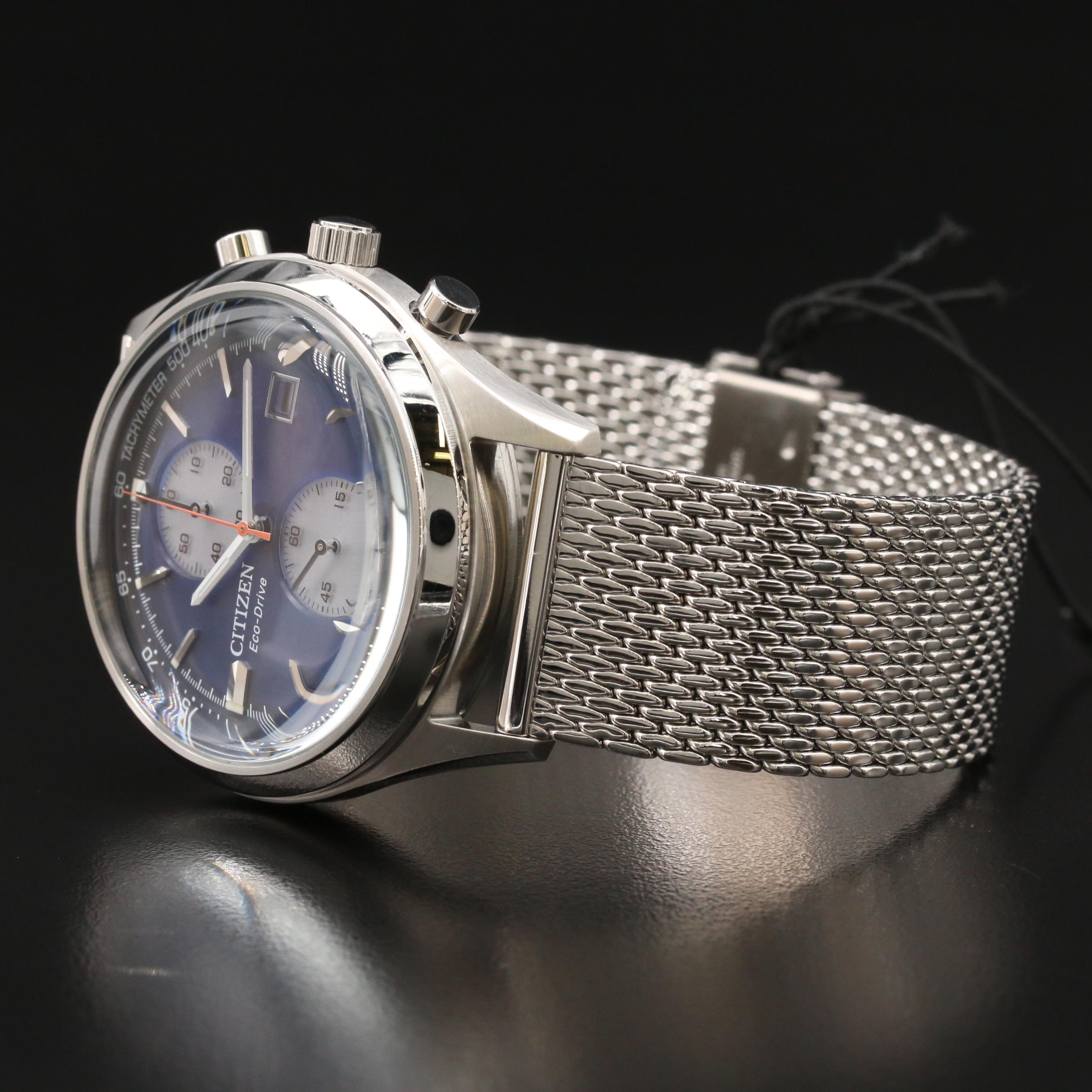 Citizen Eco-Drive "Chandler" Chronograph Stainless Steel Quartz Watch