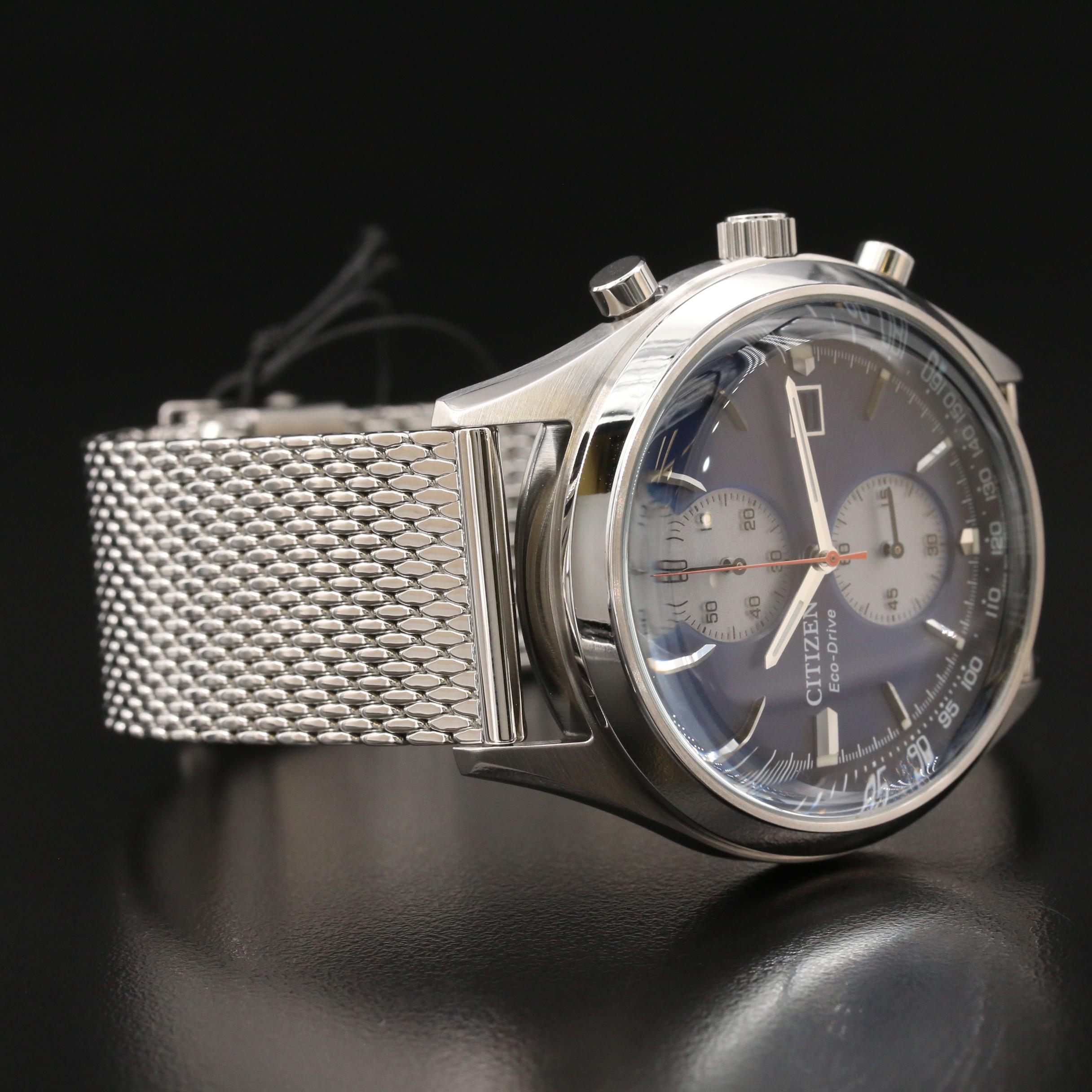 Citizen Eco-Drive "Chandler" Chronograph Stainless Steel Quartz Watch