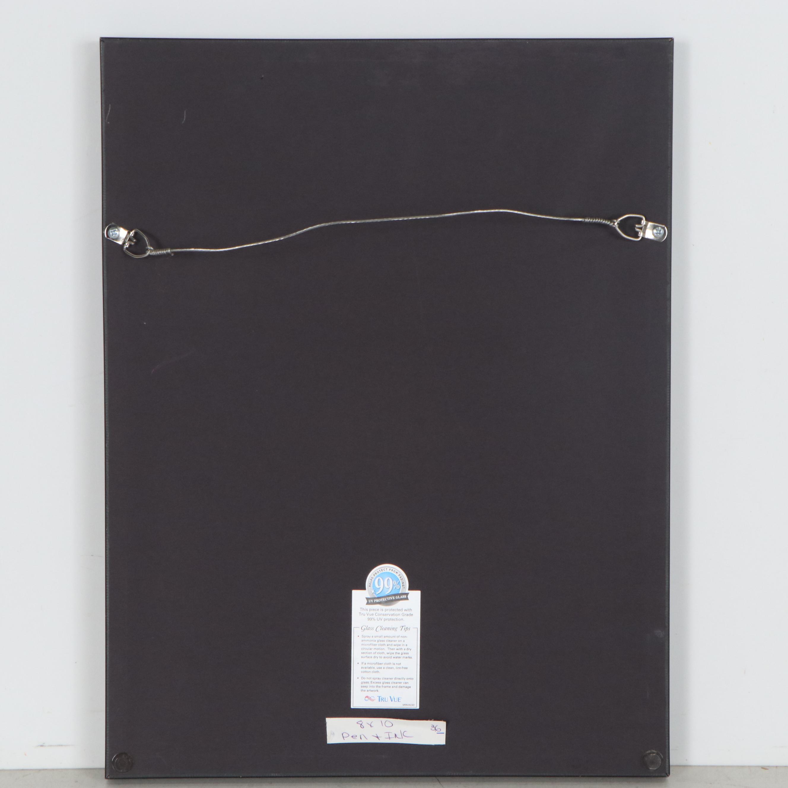 Thom Shaw Ink Drawing "Sexually Molested by Martians"