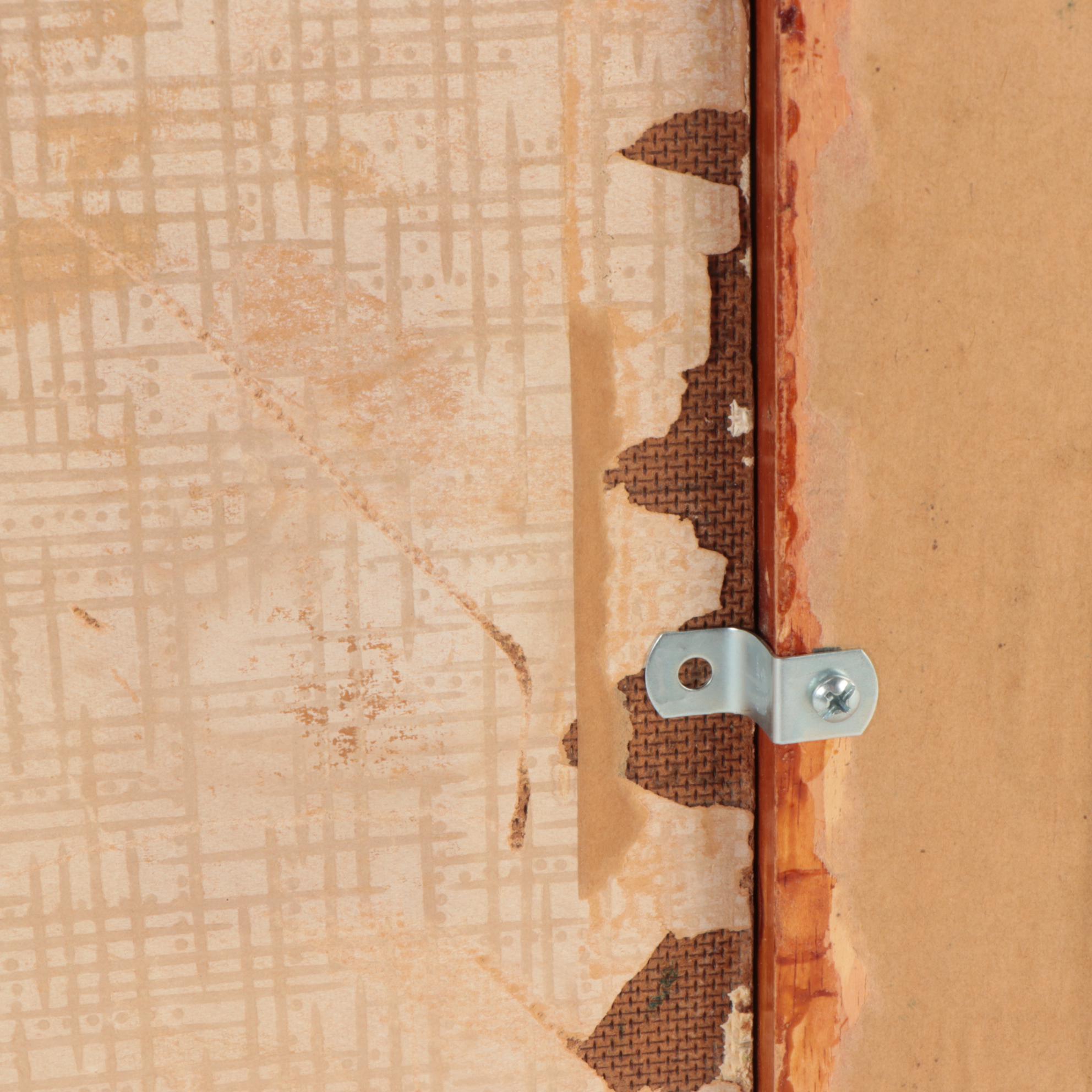 Grandma Moses Folk Art Tempera Painting "King Church," 1952