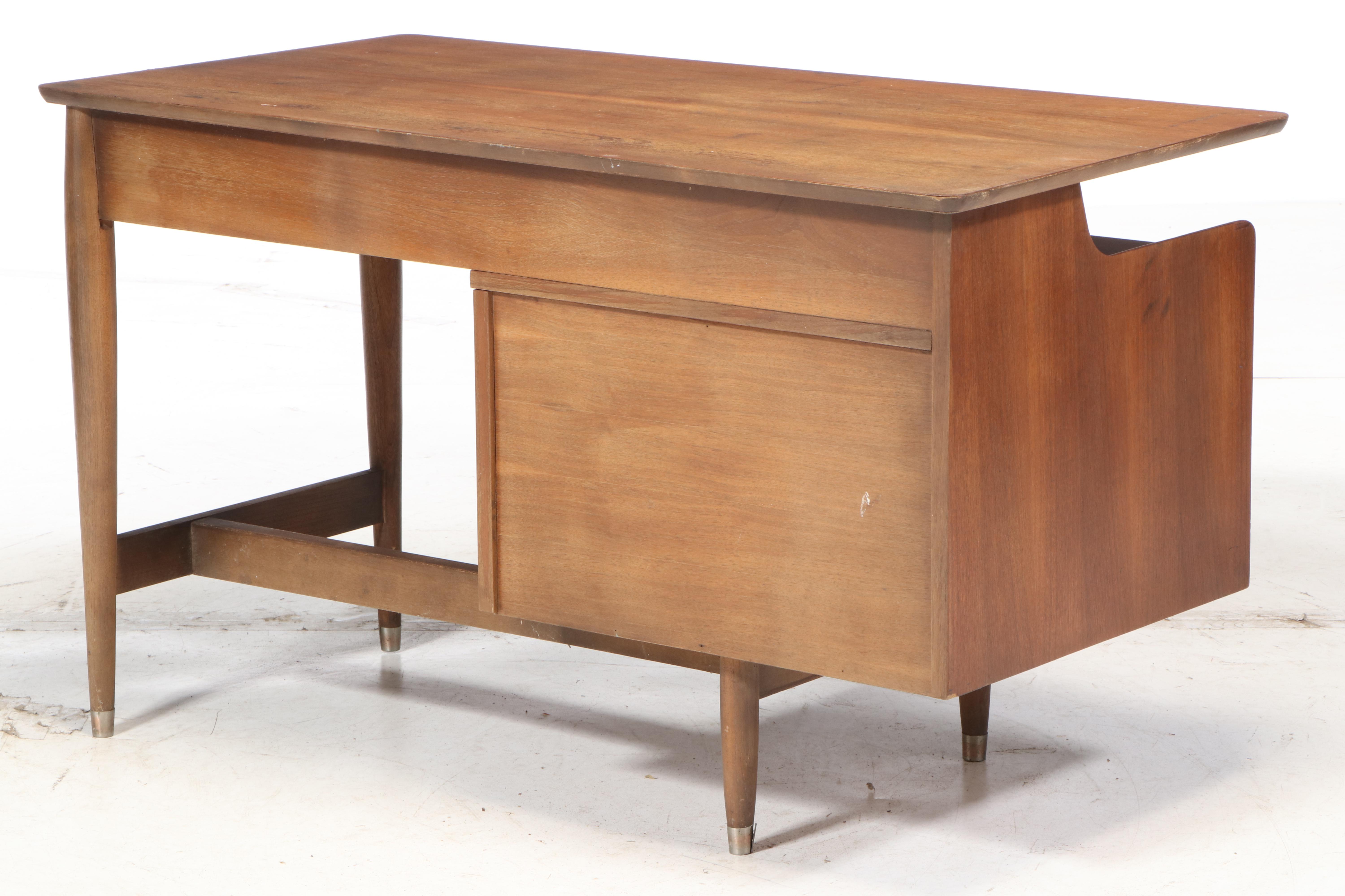 Hooker Furniture Mid Century Modern "Mainline" Walnut Desk