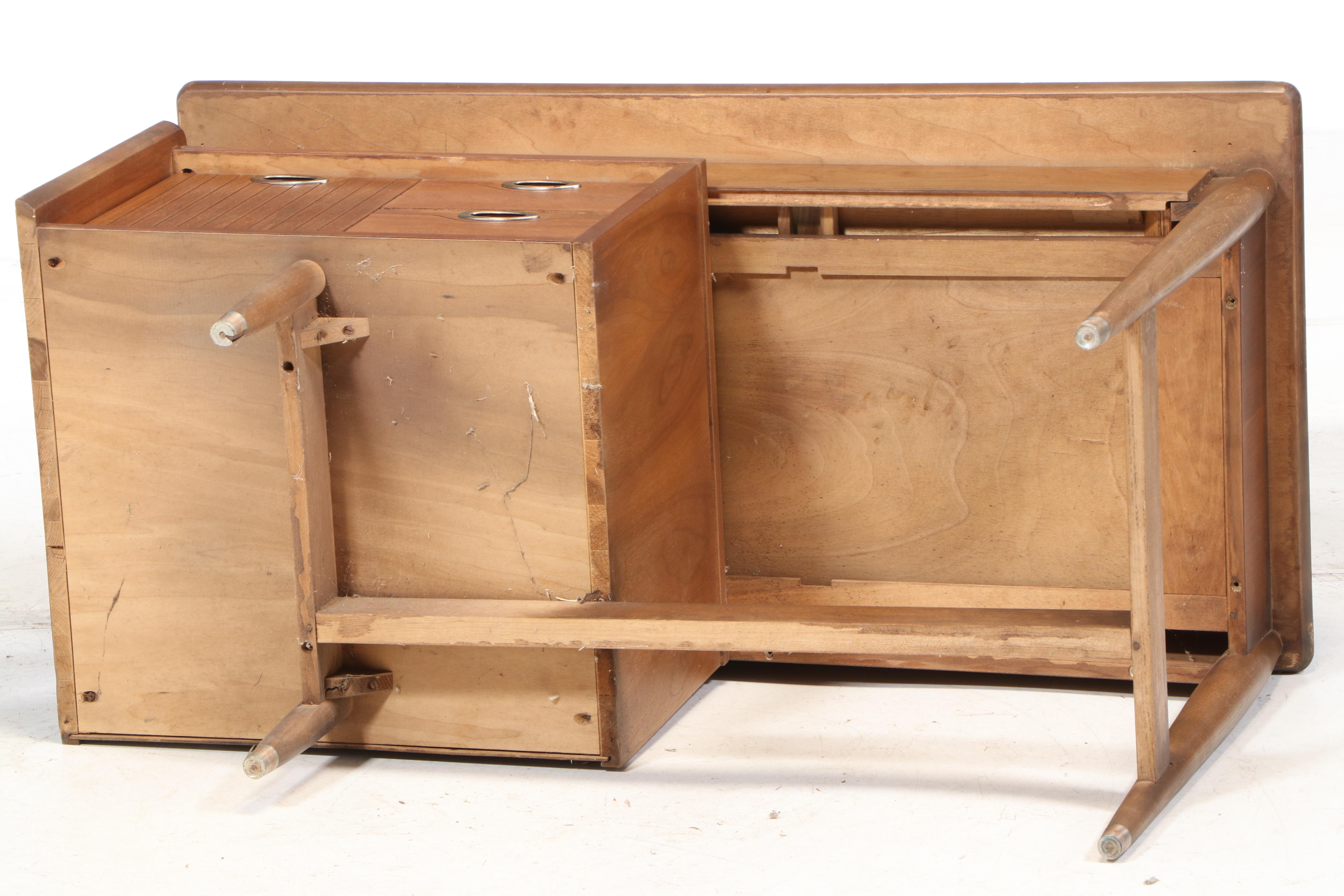 Hooker Furniture Mid Century Modern "Mainline" Walnut Desk