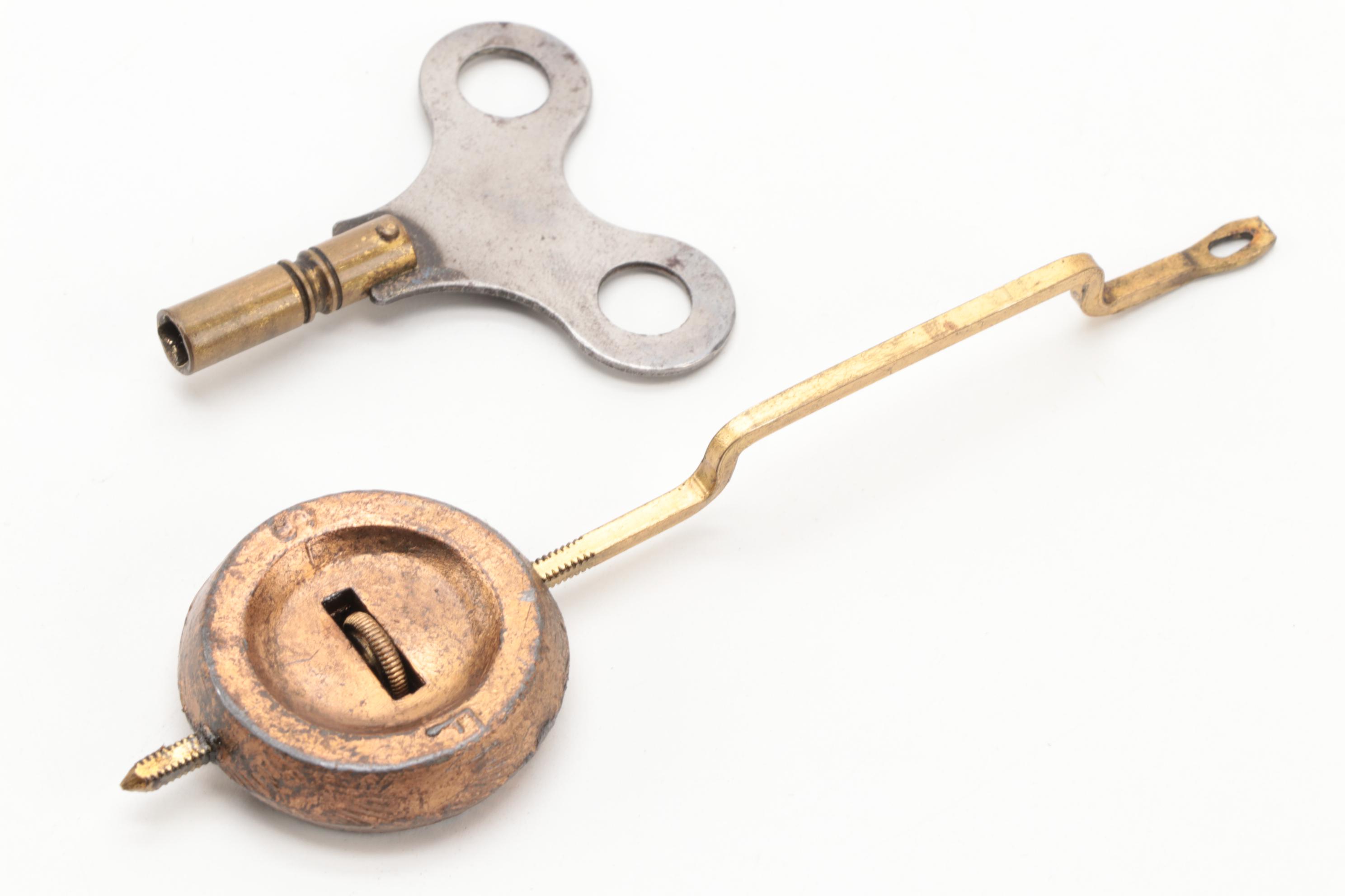 Victorian Ansonia Cast Spelter Figural Mantel Clock, Late 19th Century