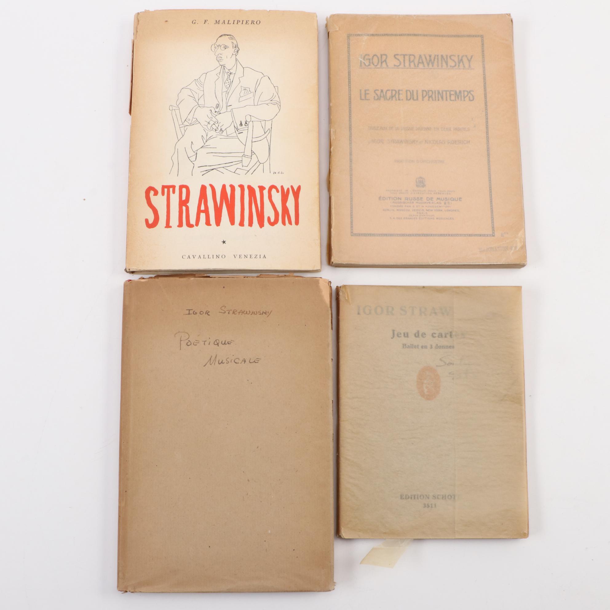 Signed "Orpheus" Ballet Score by Igor Stravinsky and More