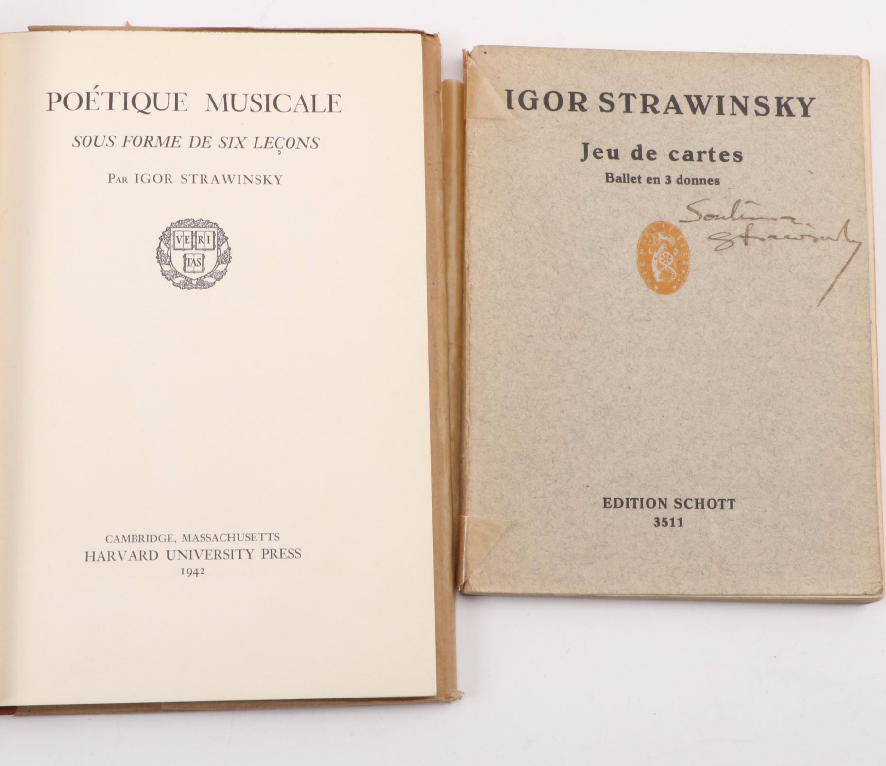 Signed "Orpheus" Ballet Score by Igor Stravinsky and More