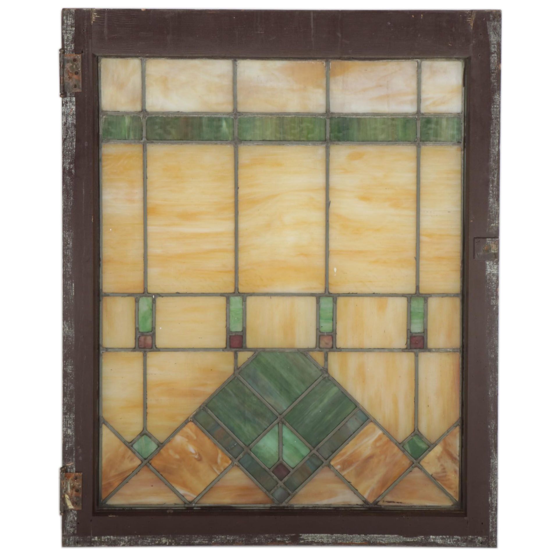 Multi-Light Slag Glass Hinged Window Pane