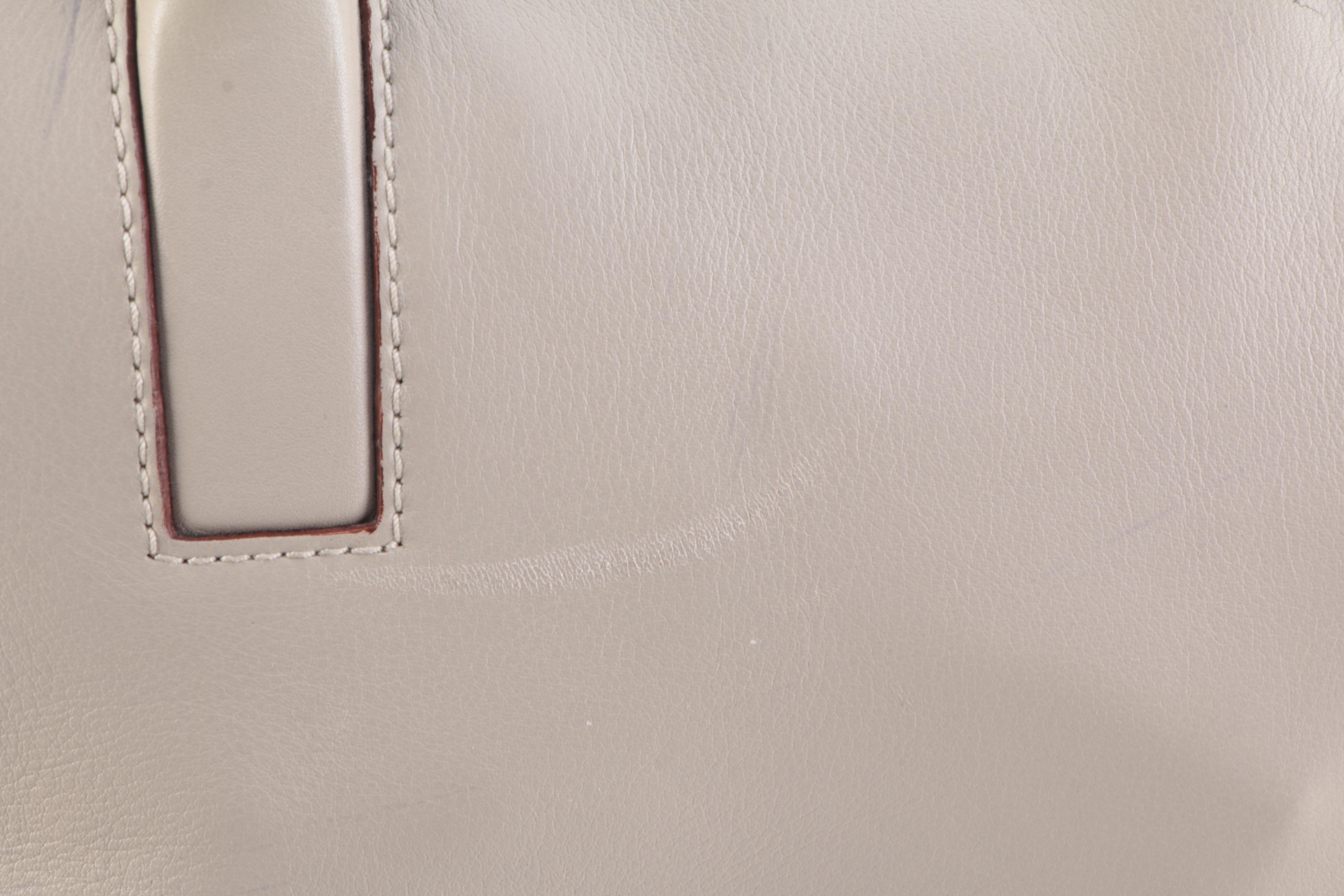 Prada Bauletto Shoulder Bag in Vitello Leather with Patent Leather Trim