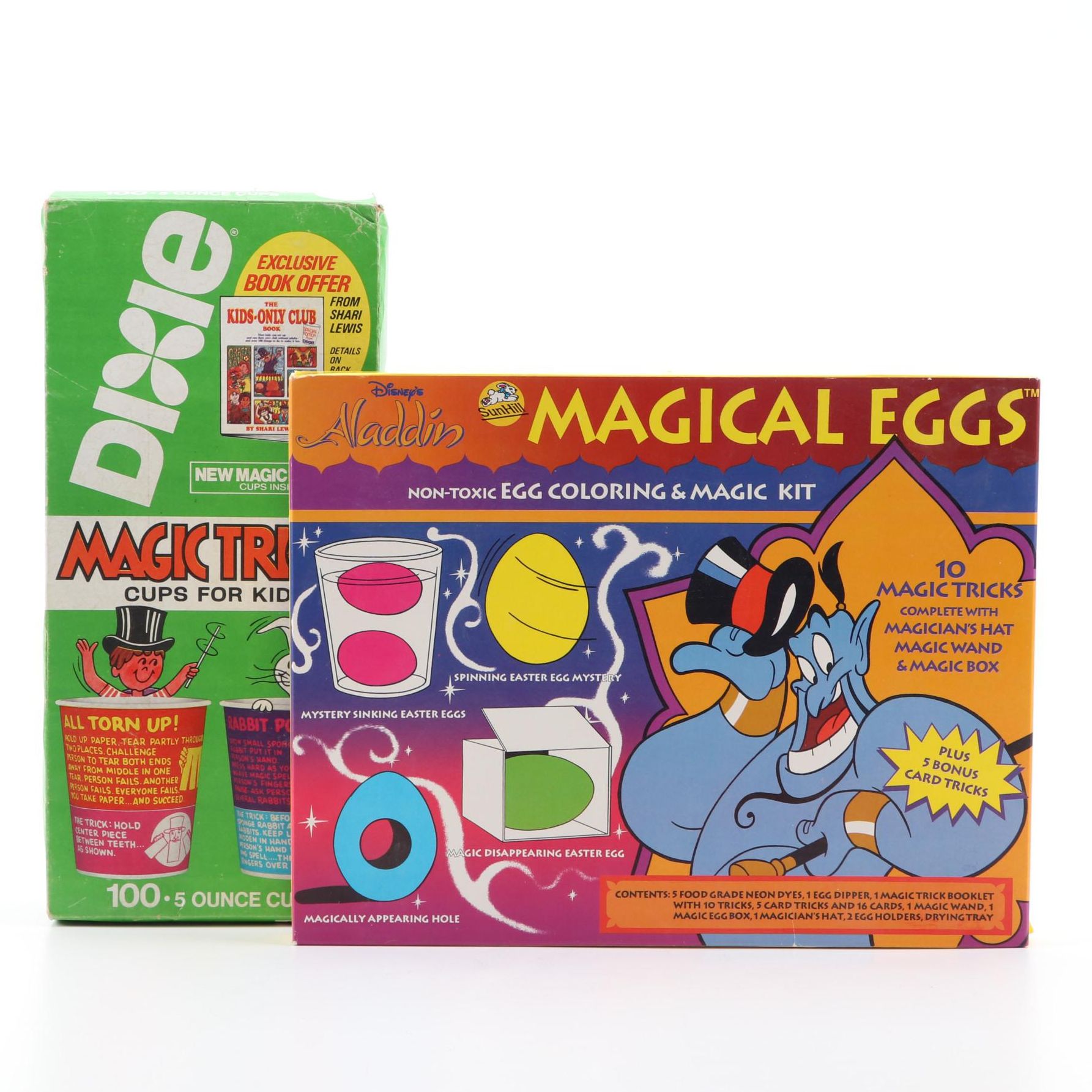Disney's "Aladdin" Magic Eggs and Dixie Magic Tricks Cups for Kids