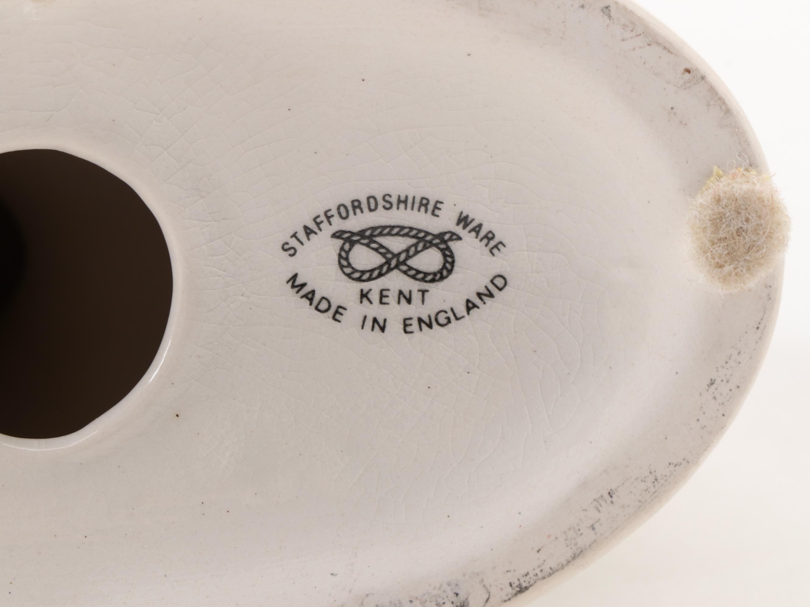 William Kent Staffordshire Seated  Dog Figurines, Mid-20th Century