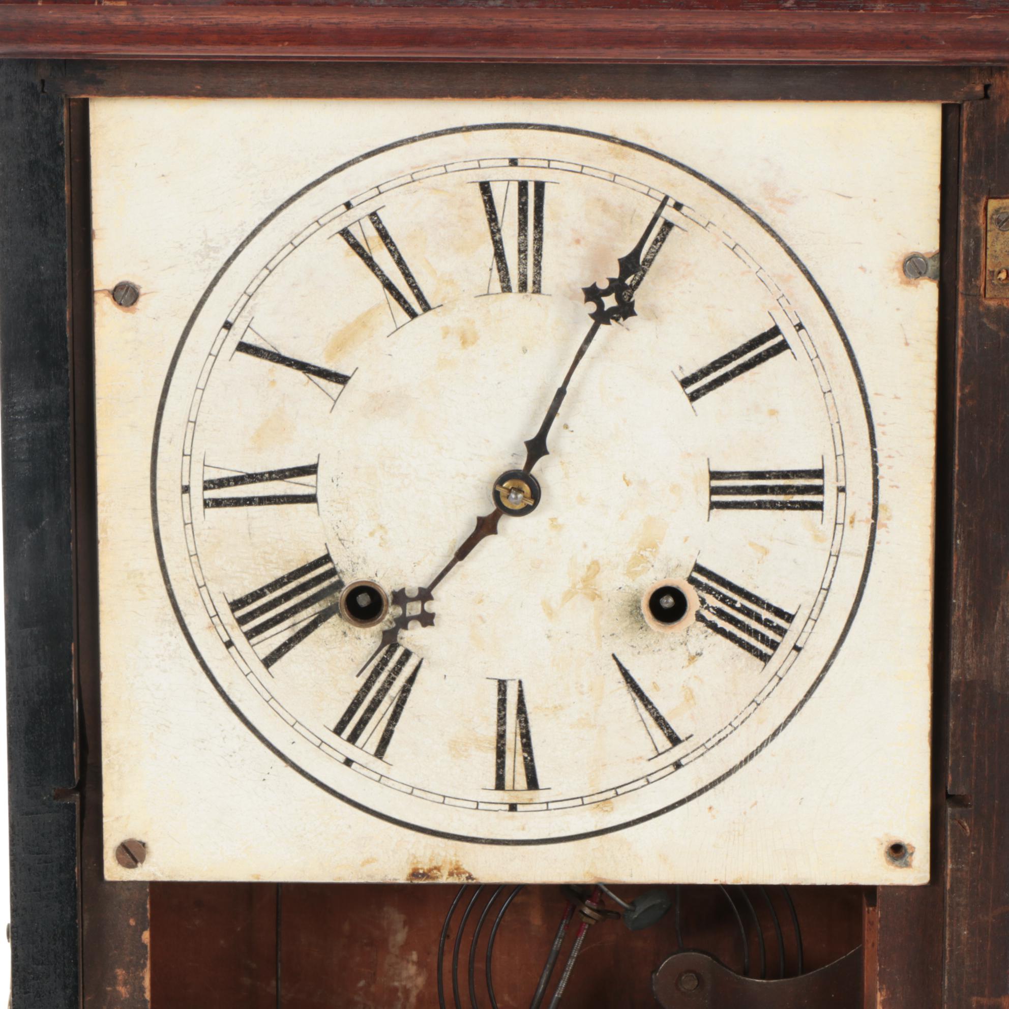 Ithaca "Farmer's Model #10" Double Dial Calendar Clock, Late 19th Century