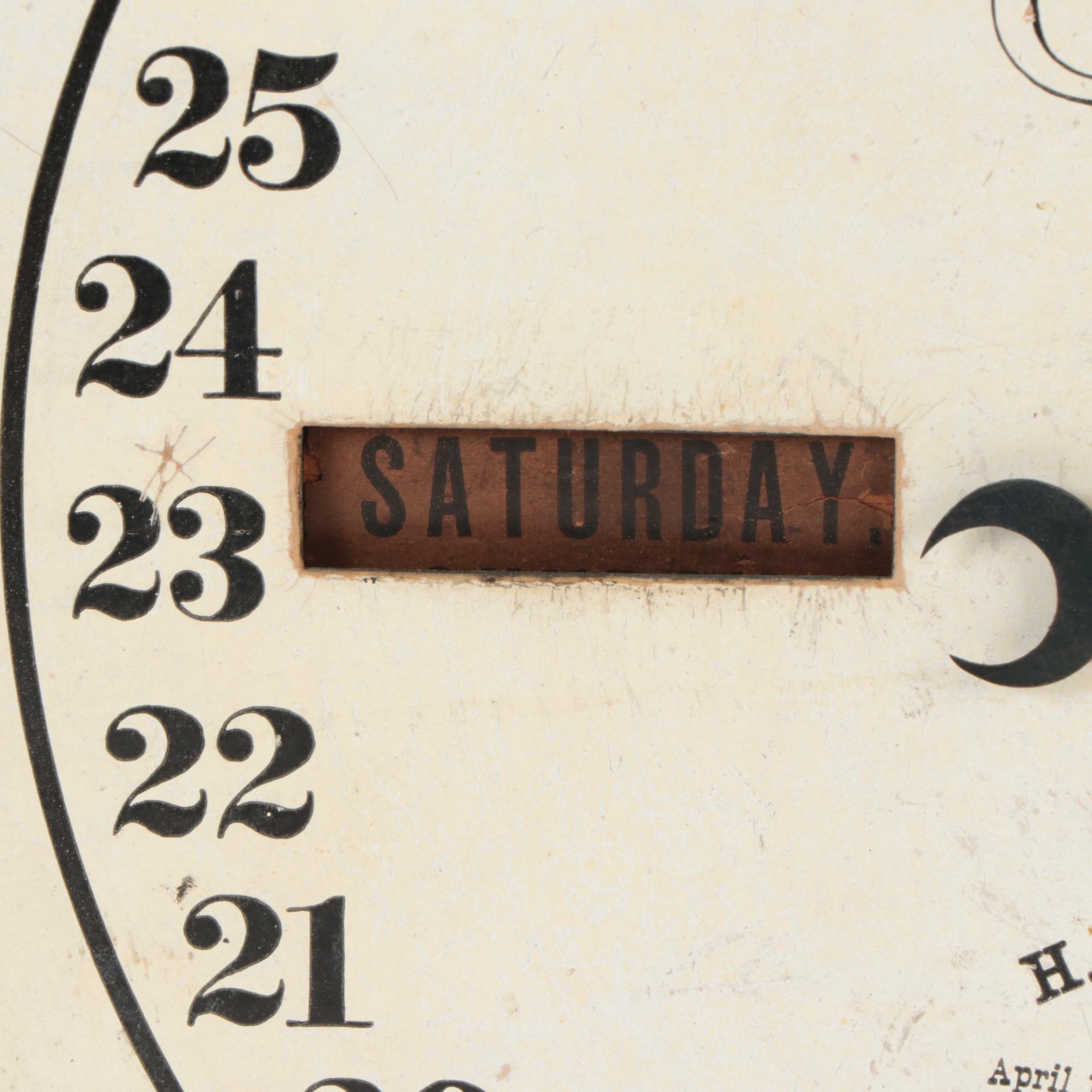 Ithaca "Farmer's Model #10" Double Dial Calendar Clock, Late 19th Century