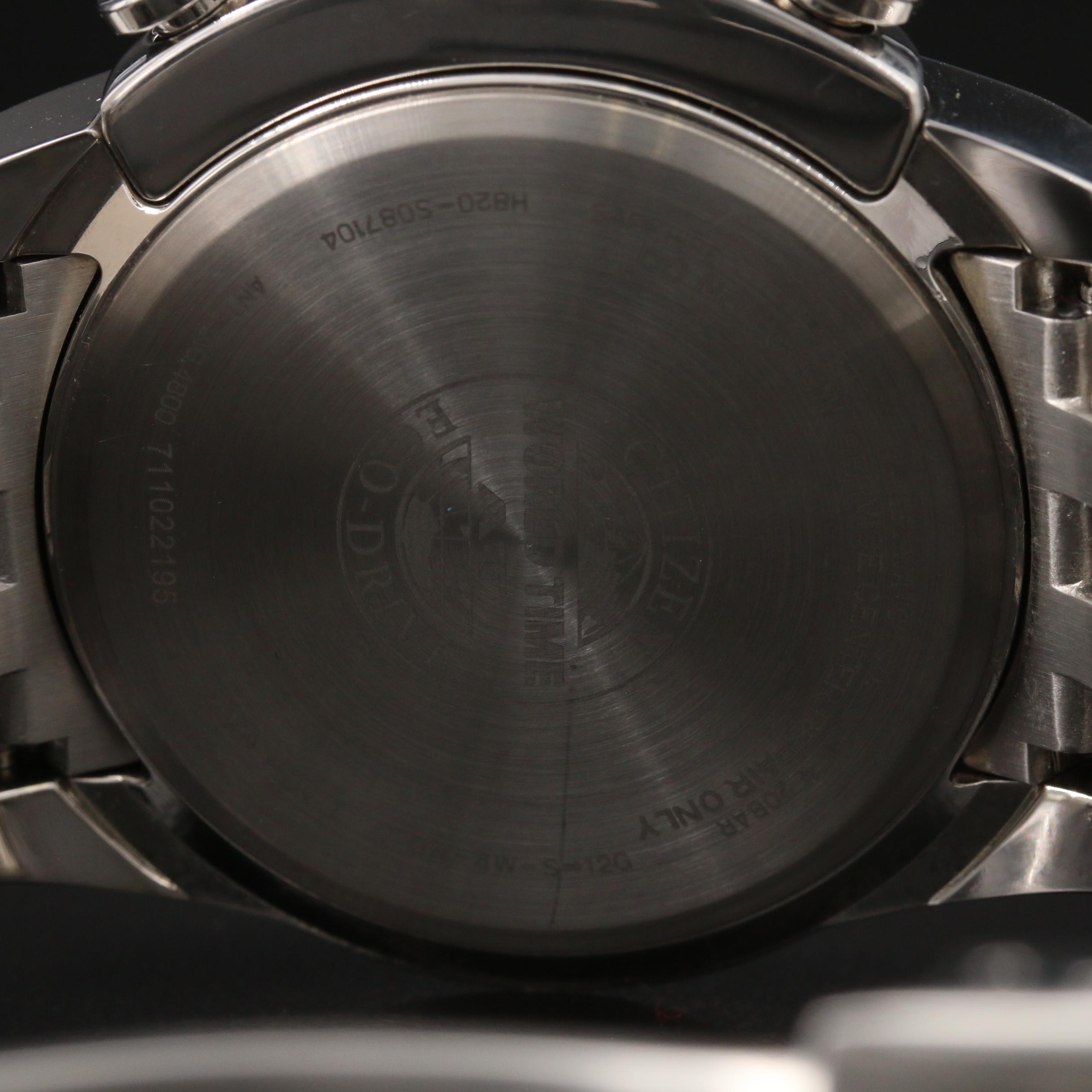 Citizen "Eco-Drive" World Time A-T Stainless Steel Quartz Watch