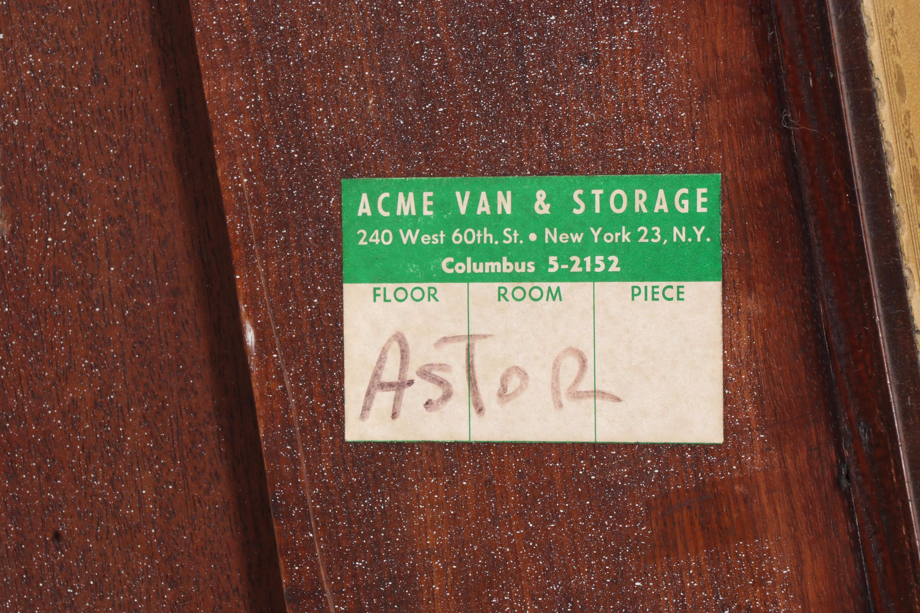 Brooke Astor's Edwardian Mahogany and Hungarian Ash Kneehole Dressing Table