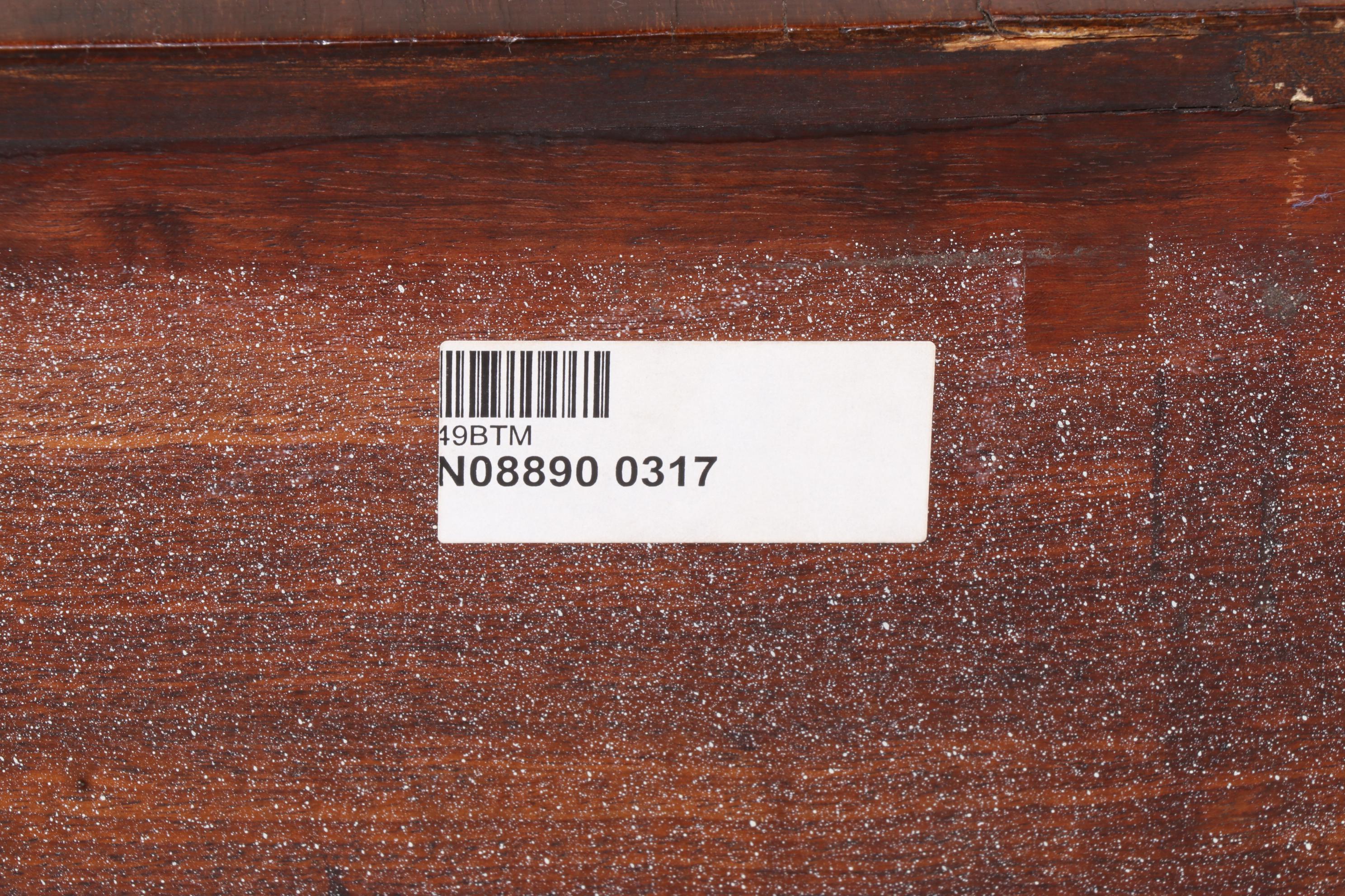 Brooke Astor's Edwardian Mahogany and Hungarian Ash Kneehole Dressing Table