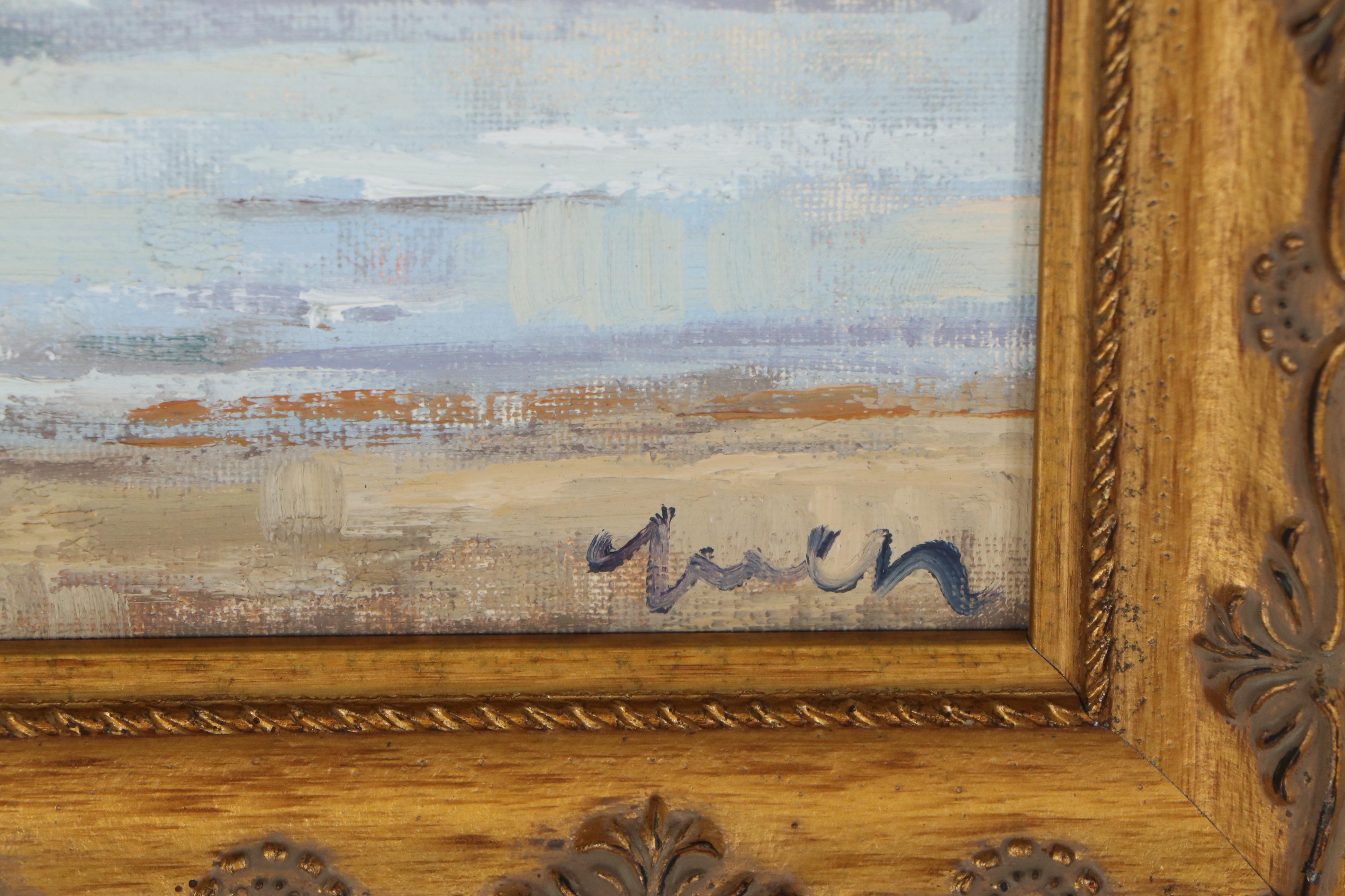 Kevin Yuen Oil Painting of Boardwalk, 21st Century