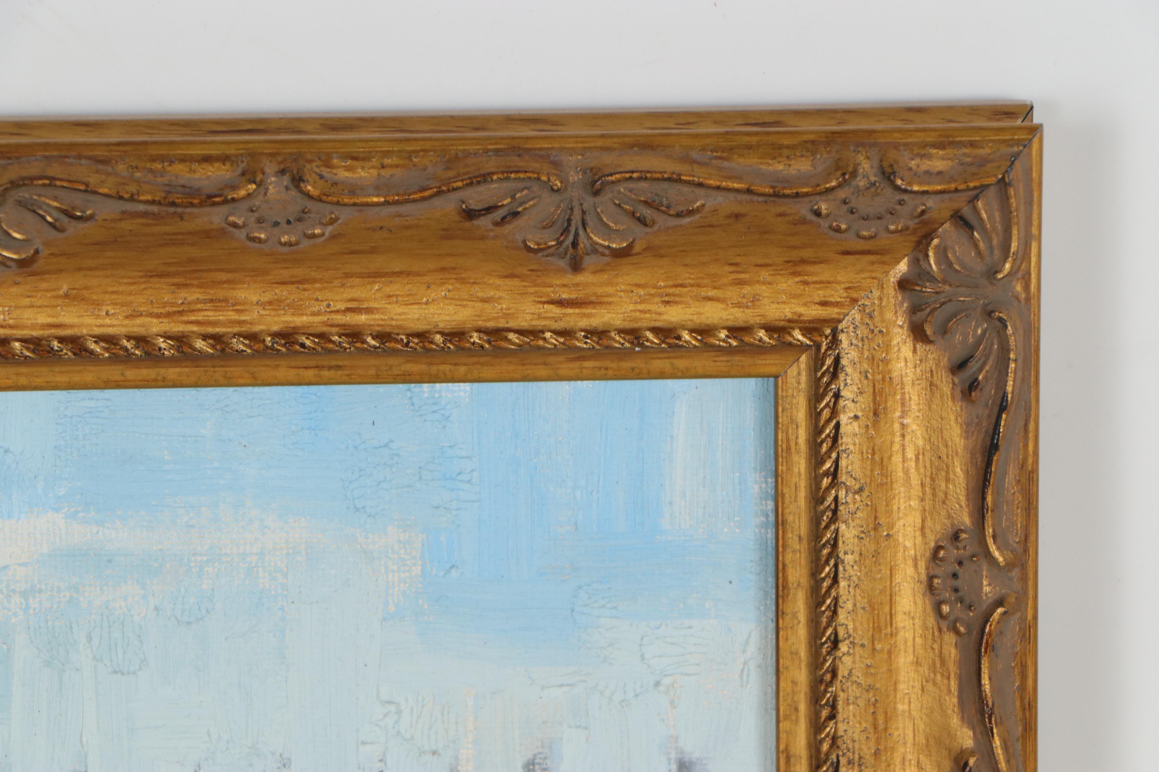 Kevin Yuen Oil Painting of Boardwalk, 21st Century