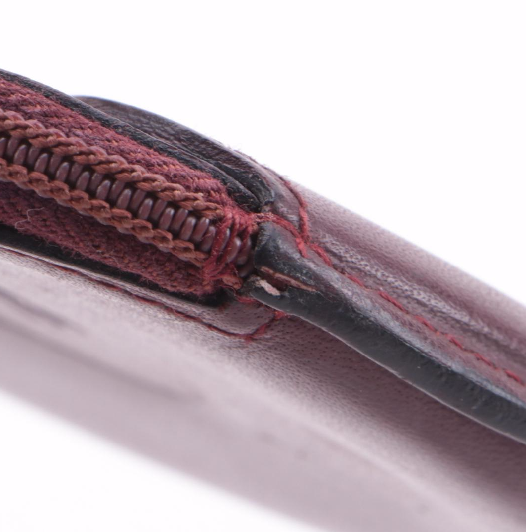 Cartier Must de Cartier Burgundy Leather Coin Purse