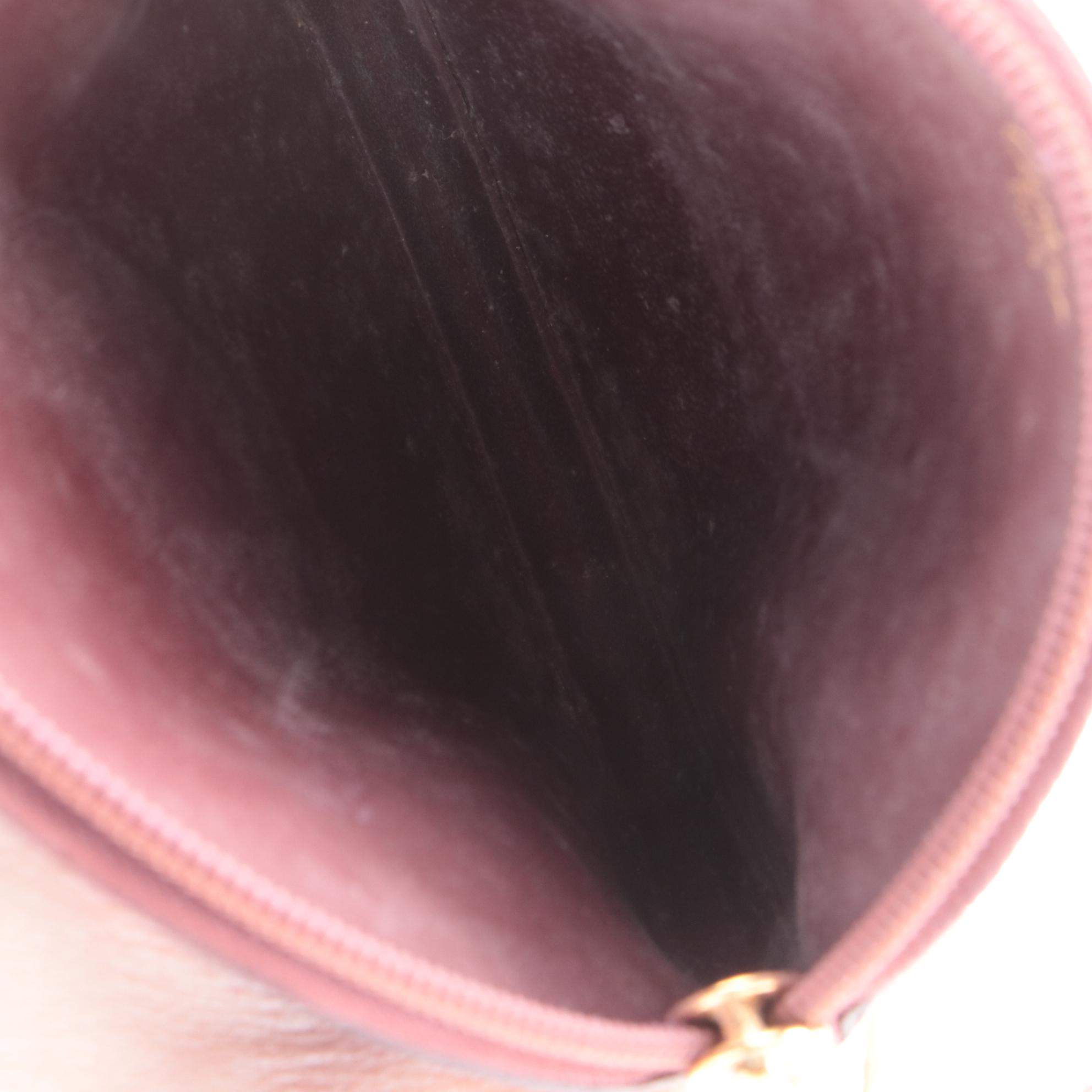 Cartier Must de Cartier Burgundy Leather Coin Purse