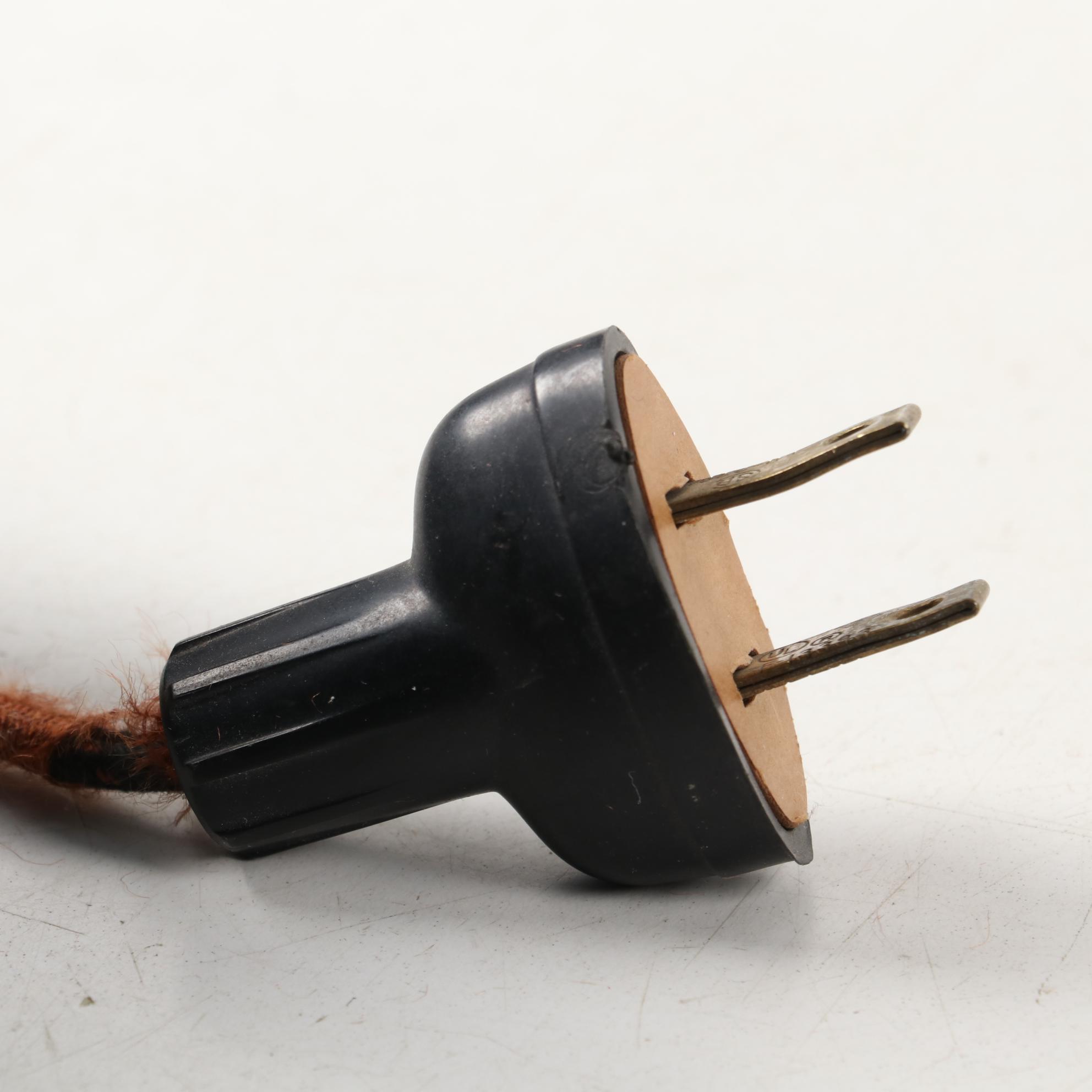 Tiffany Studios Linenfold Glass Lamp Shade with Malachite Lamp Base