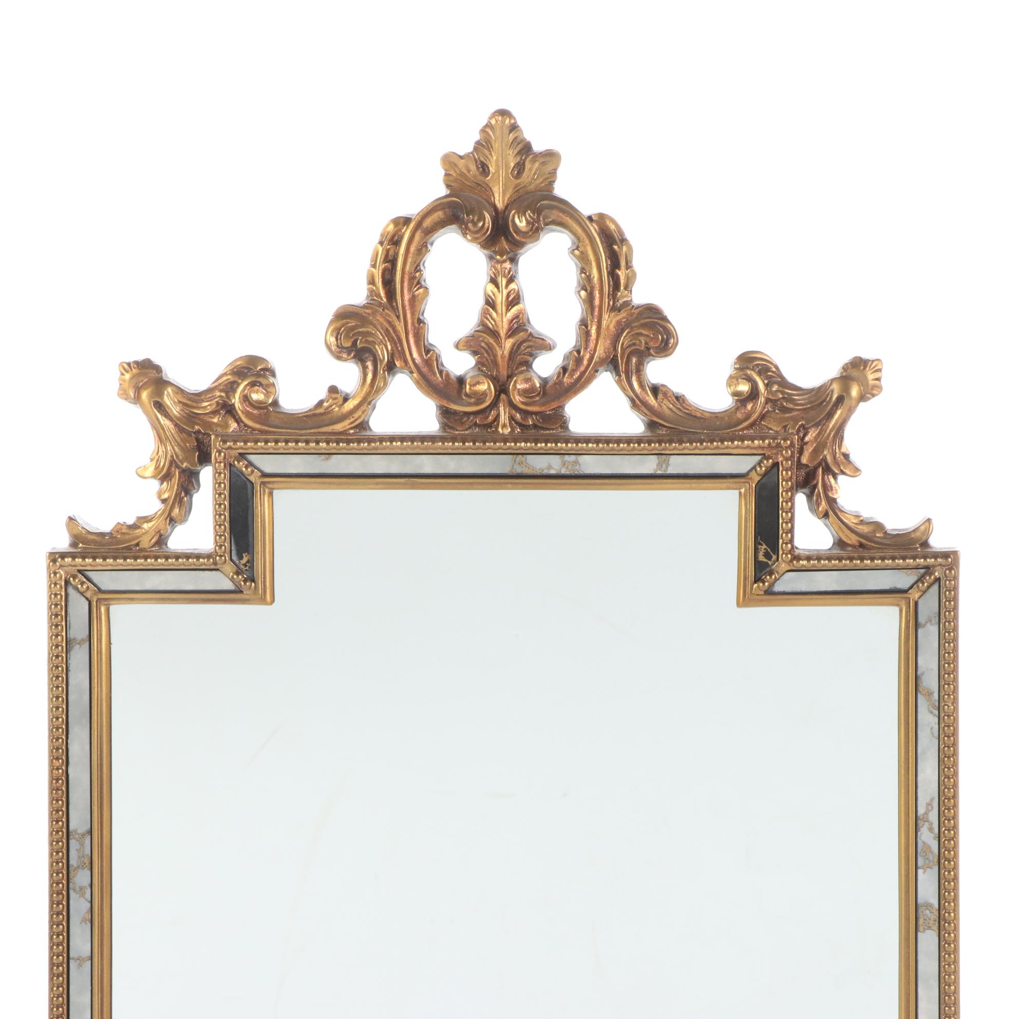 Neoclassical Style Marlock Inc. Gilt Composite Mirror, Late 20th Century