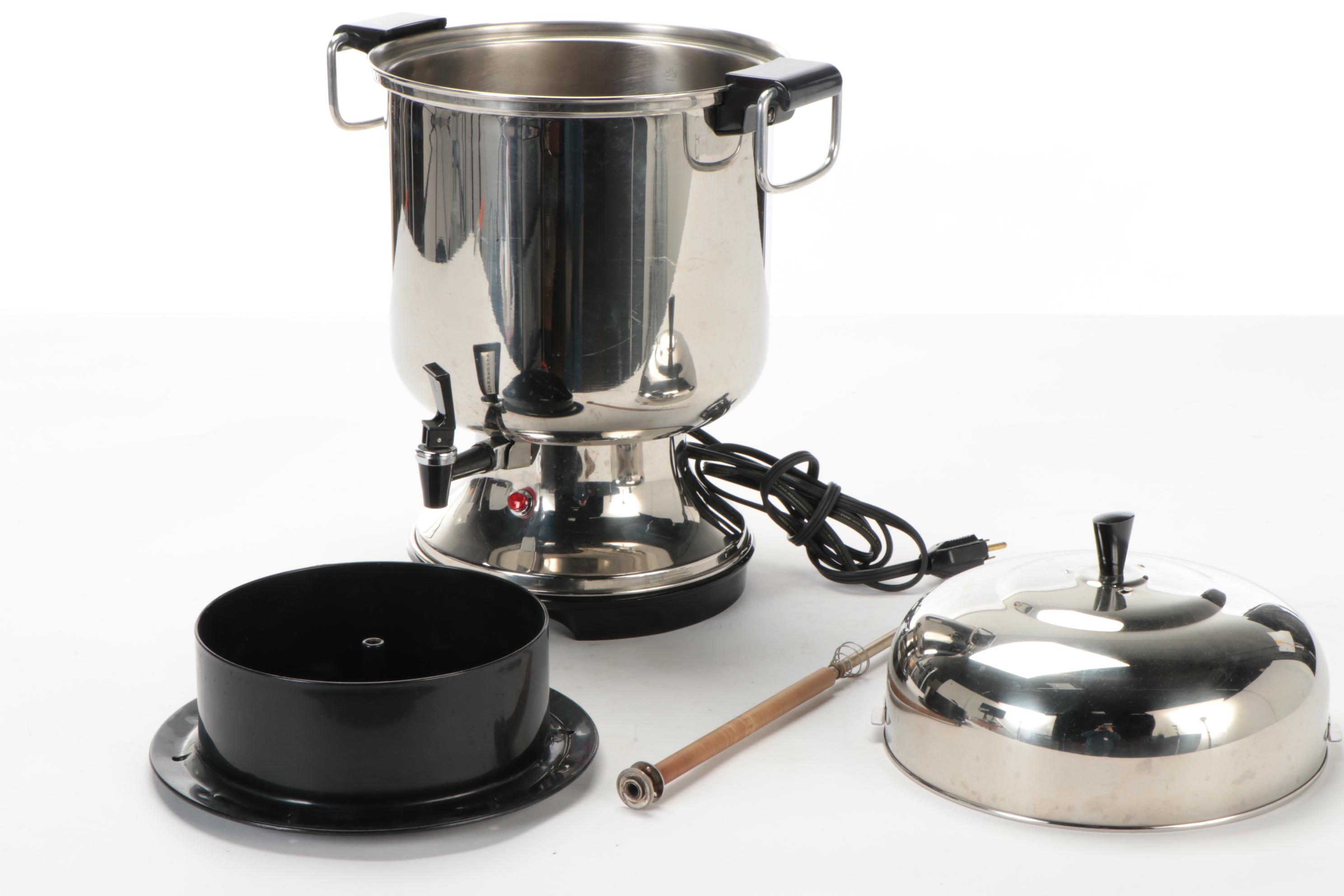 Farberware Stainless Steel 55 Cup Automatic Coffee Percolator Urn