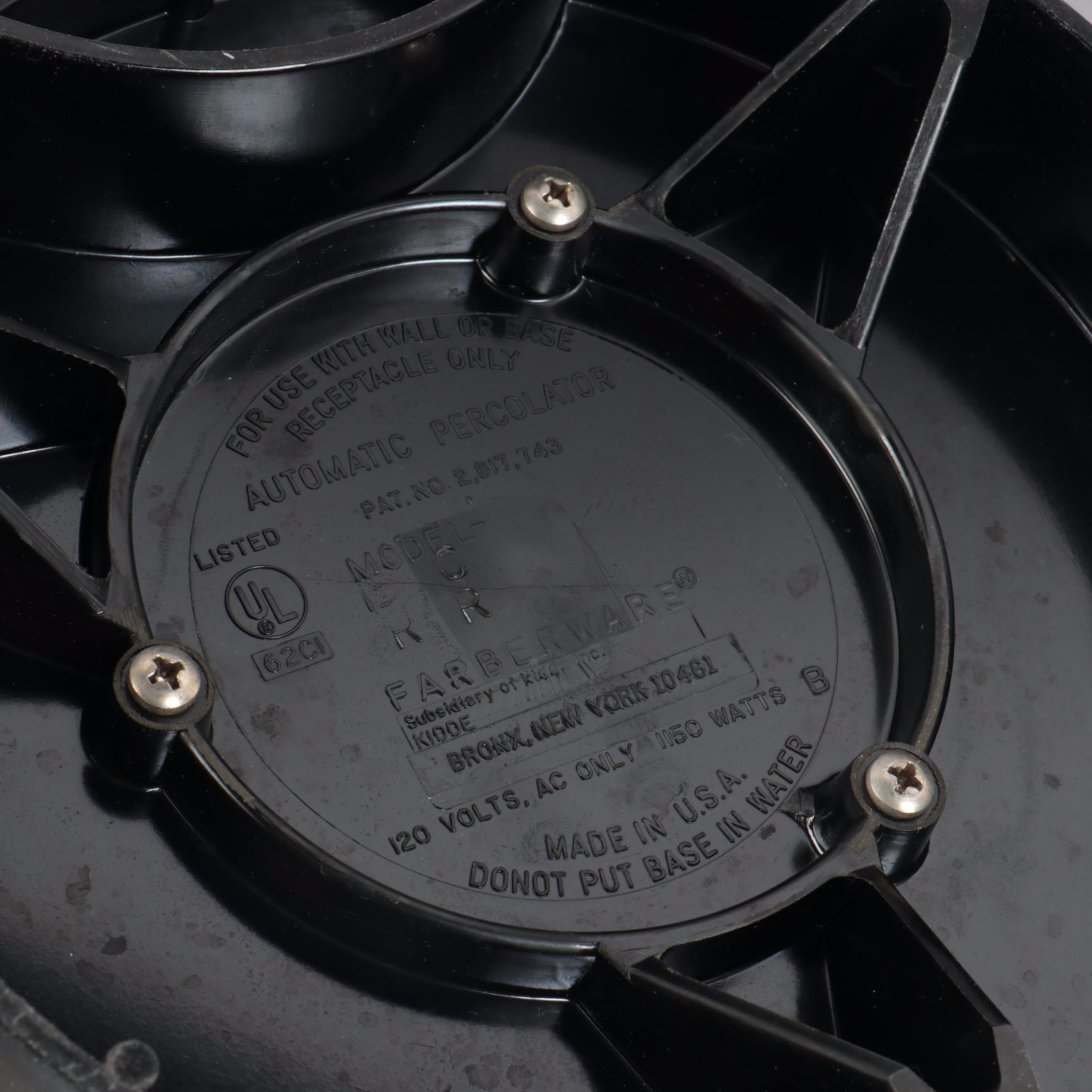 Farberware Stainless Steel 55 Cup Automatic Coffee Percolator Urn