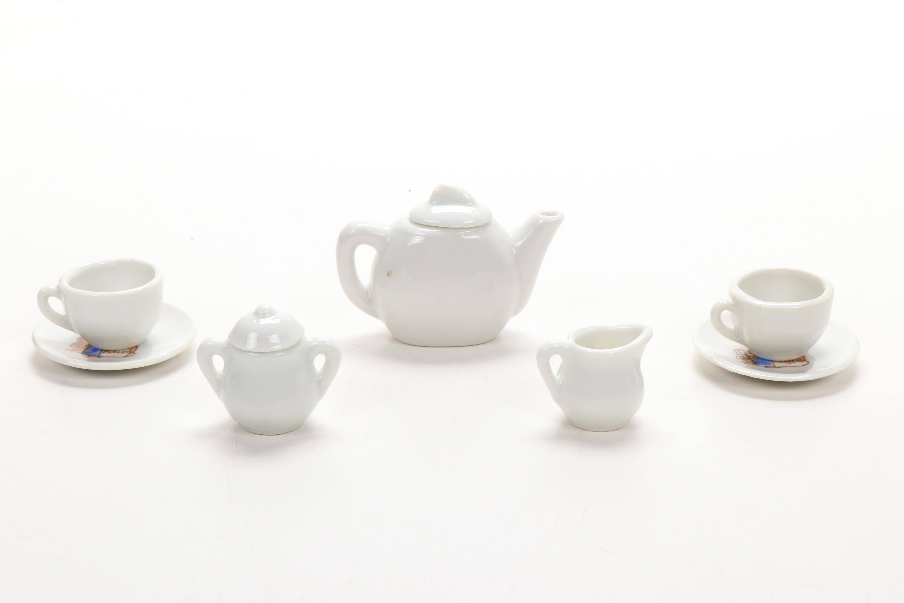 Children's Porcelain Tea Sets, Featuring Walt Disney's "Alice in Wonderland"