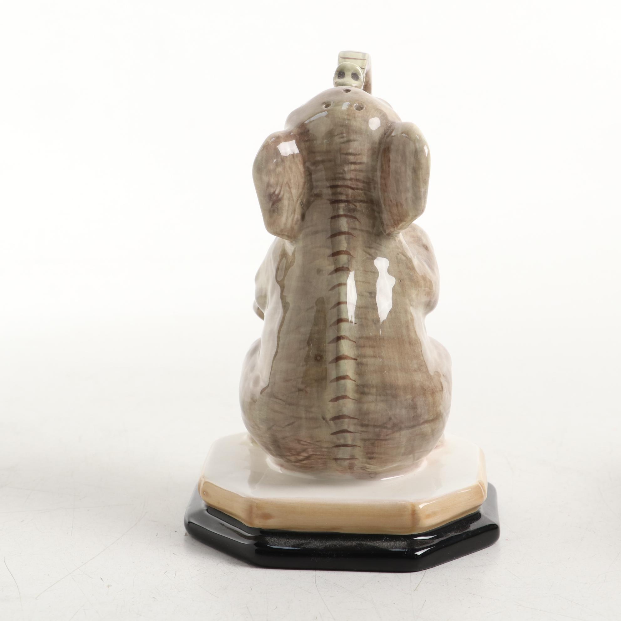 Certified International Corporation Zebra and Elephant Salt and Pepper Shakers